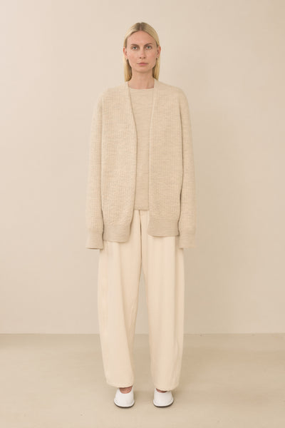 【LAUREN MANOOGIAN】DOPO KNIT COAT ベージュ Lauren Manoogian Double Face Coat, Clay – Glasswing