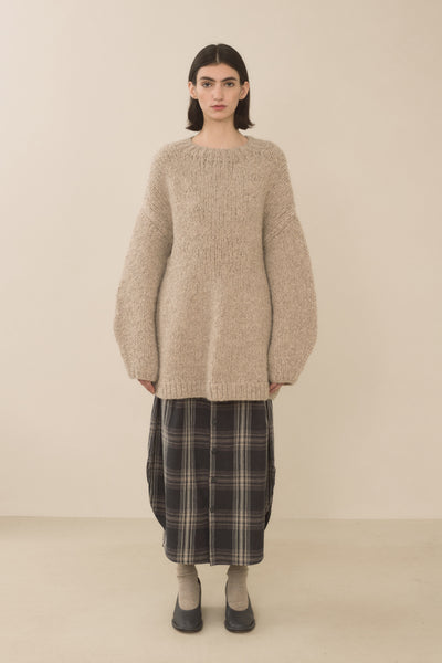 【新品同様】LAUREN MANOOGIAN　スカート　ツイスト　コットンリネン 新品同様】LAUREN MANOOGIAN スカート ツイスト コットンリネン
