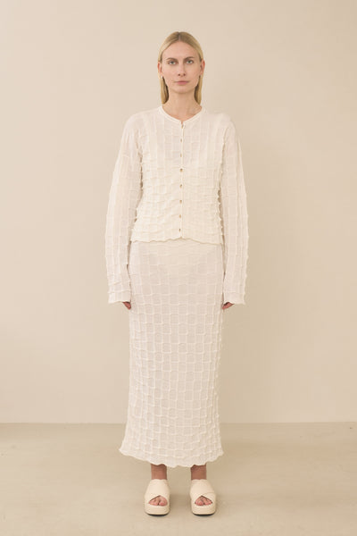 【新品同様】LAUREN MANOOGIAN　スカート　ツイスト　コットンリネン 新品同様】LAUREN MANOOGIAN スカート ツイスト コットンリネン