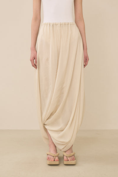 【as\"on】BALLOON SKIRT◆ DRAPED BALLOON SKIRT - Charcoal gray | ZARA United States