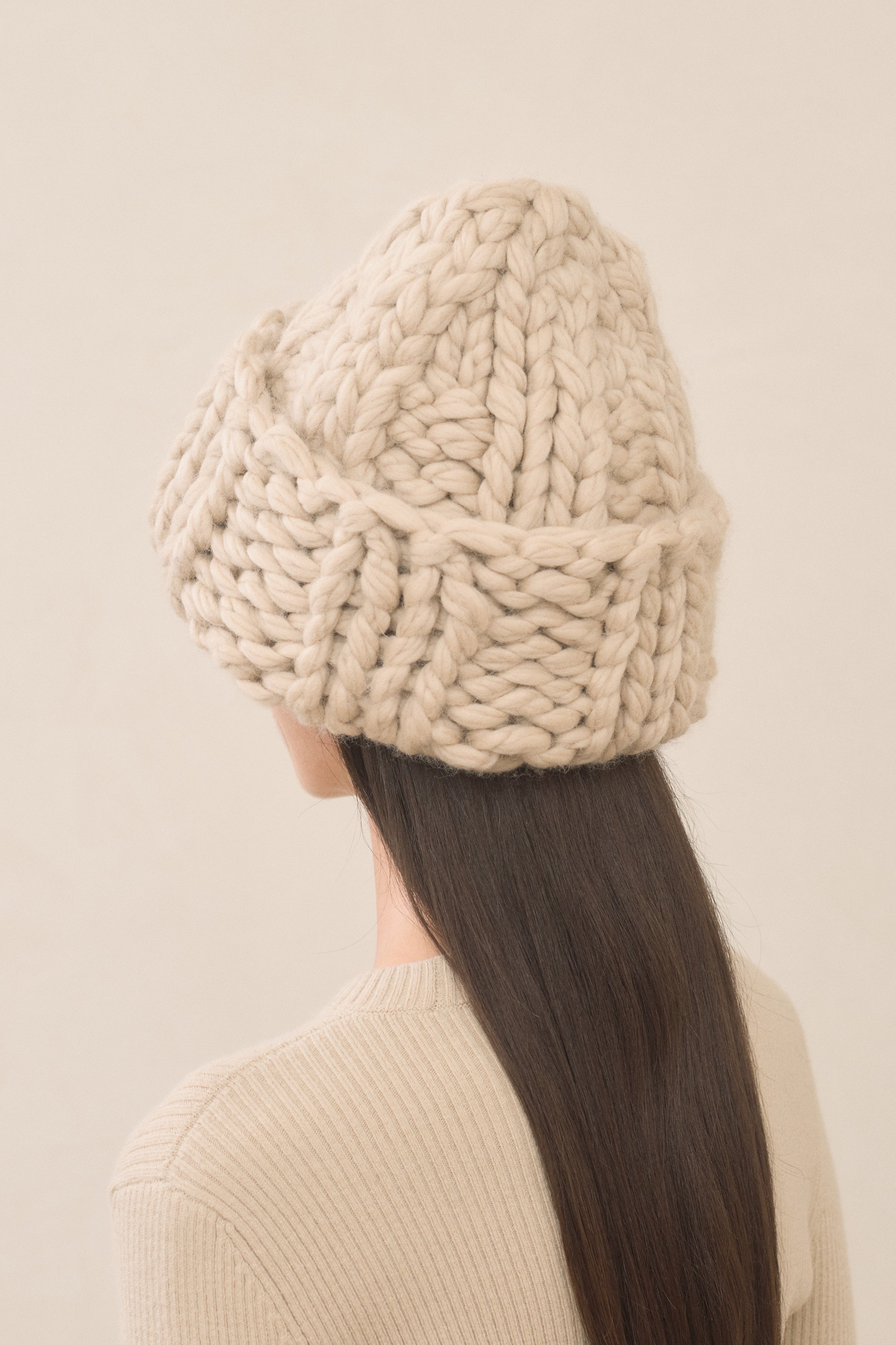 HANDKNIT CHUNKY RIB HAT