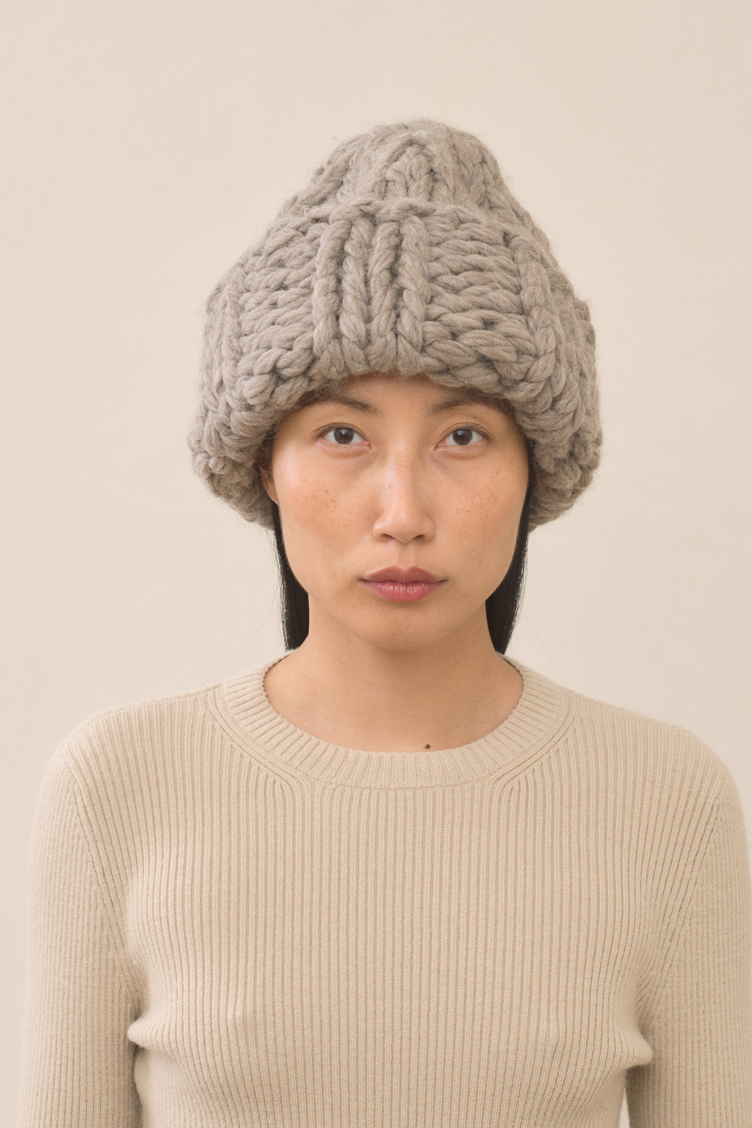 HANDKNIT CHUNKY RIB HAT