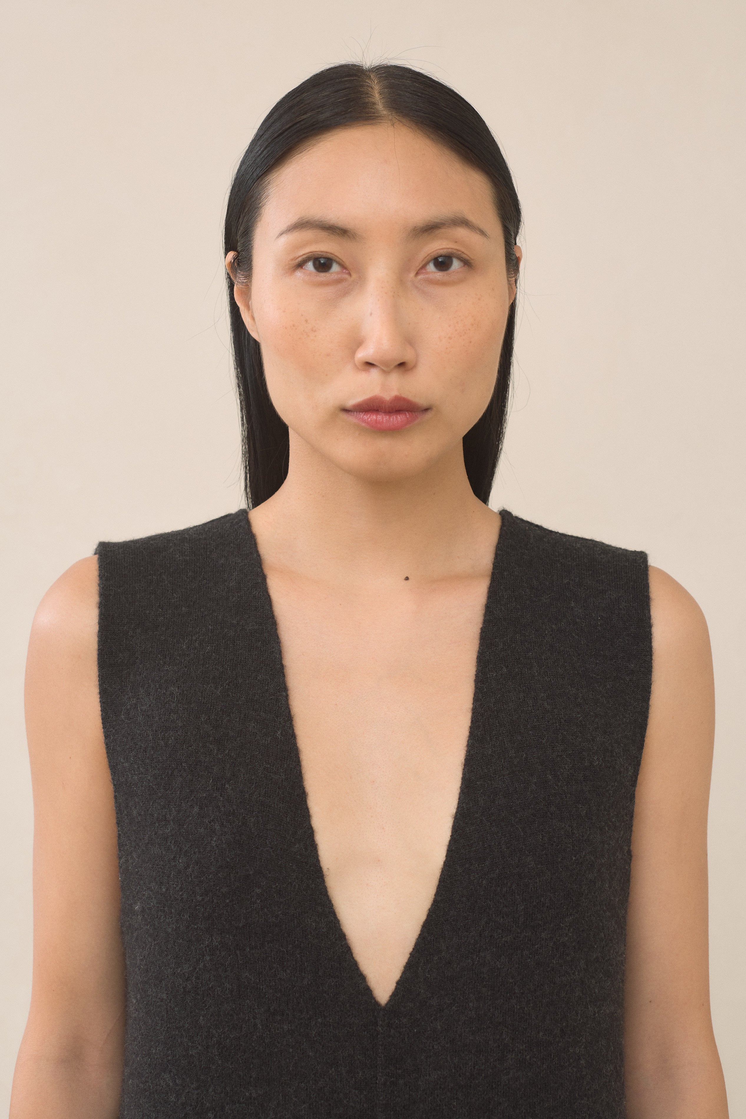 DOUBLE KNIT MITER JUMPSUIT