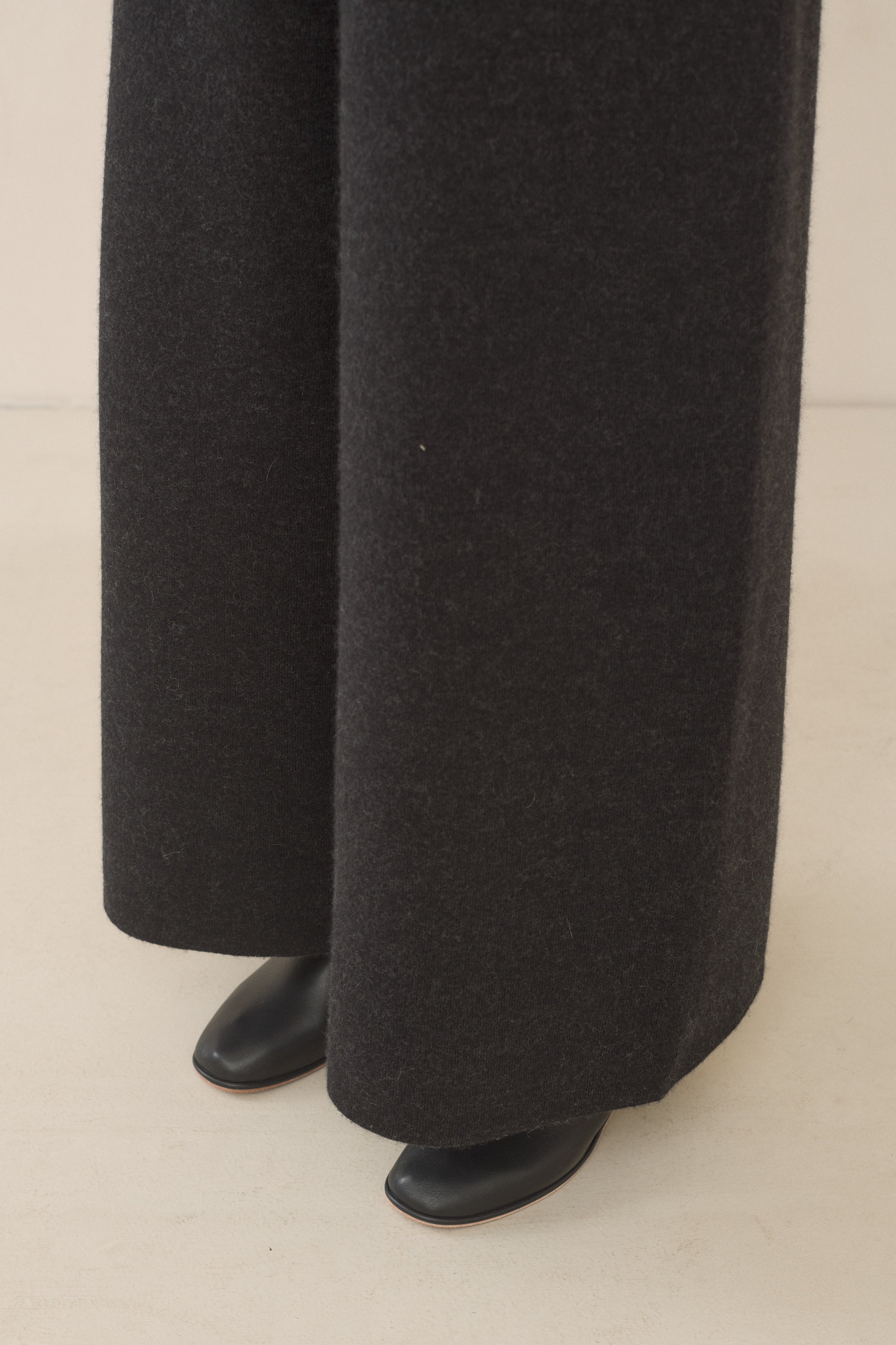 DOUBLE KNIT MITER JUMPSUIT