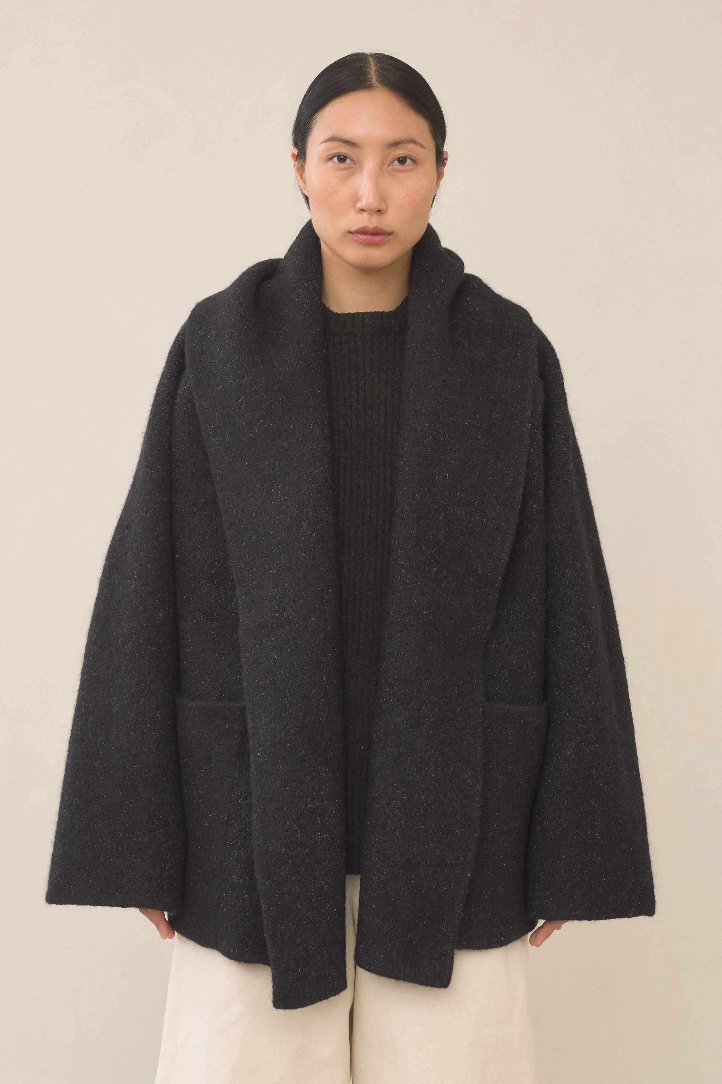 直営店で購入 ローレンlouren doubleface muffler wool coat | www ...