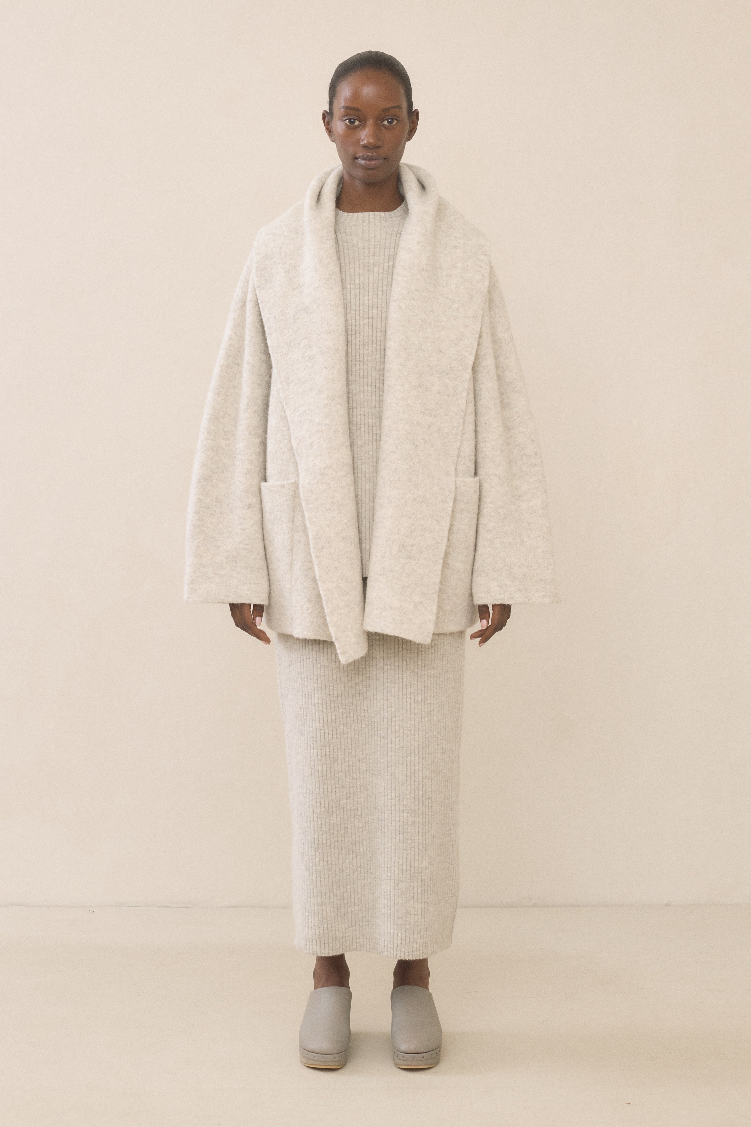 Lauren Manoogian Double Face Coat in Pebble at General Store