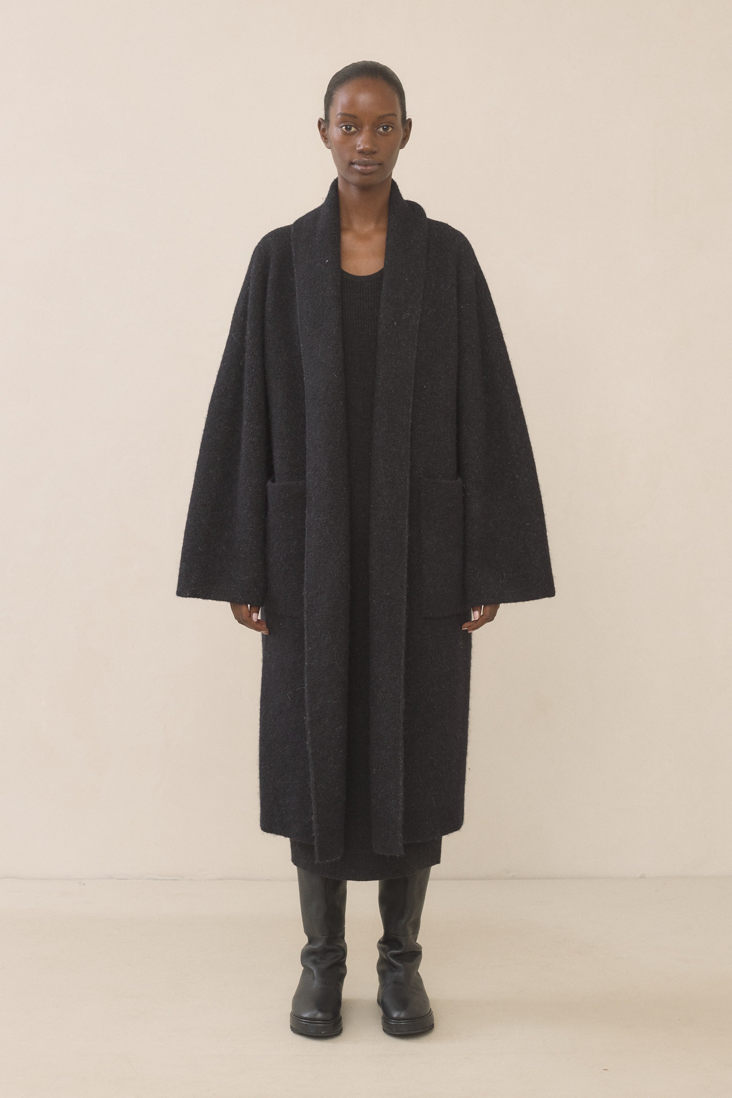 louren doubleface muffler wool coat - ジャケット/アウター