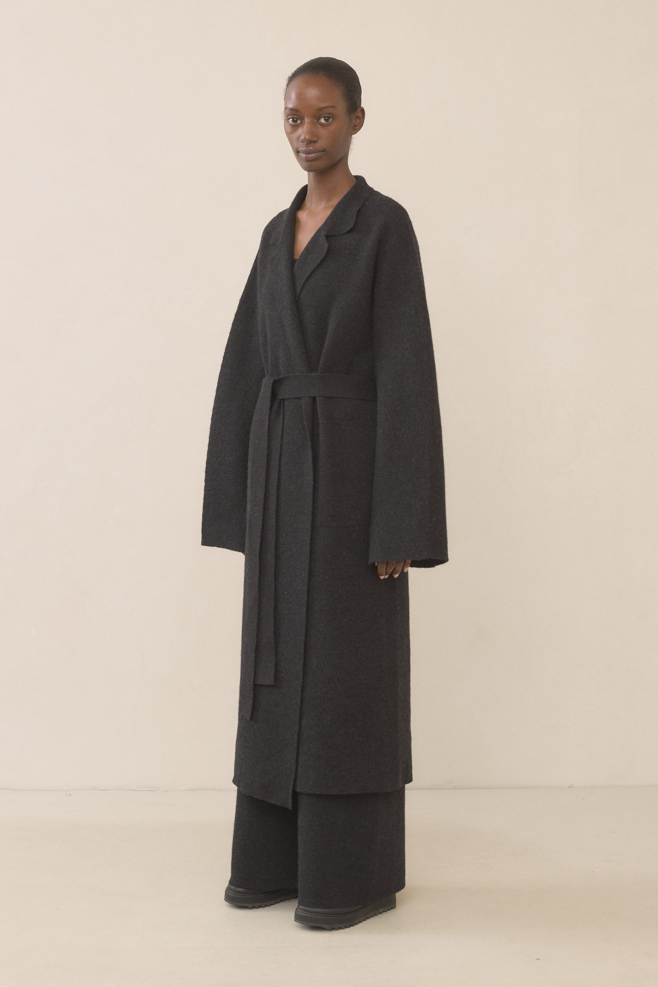 DOUBLE KNIT TRENCH