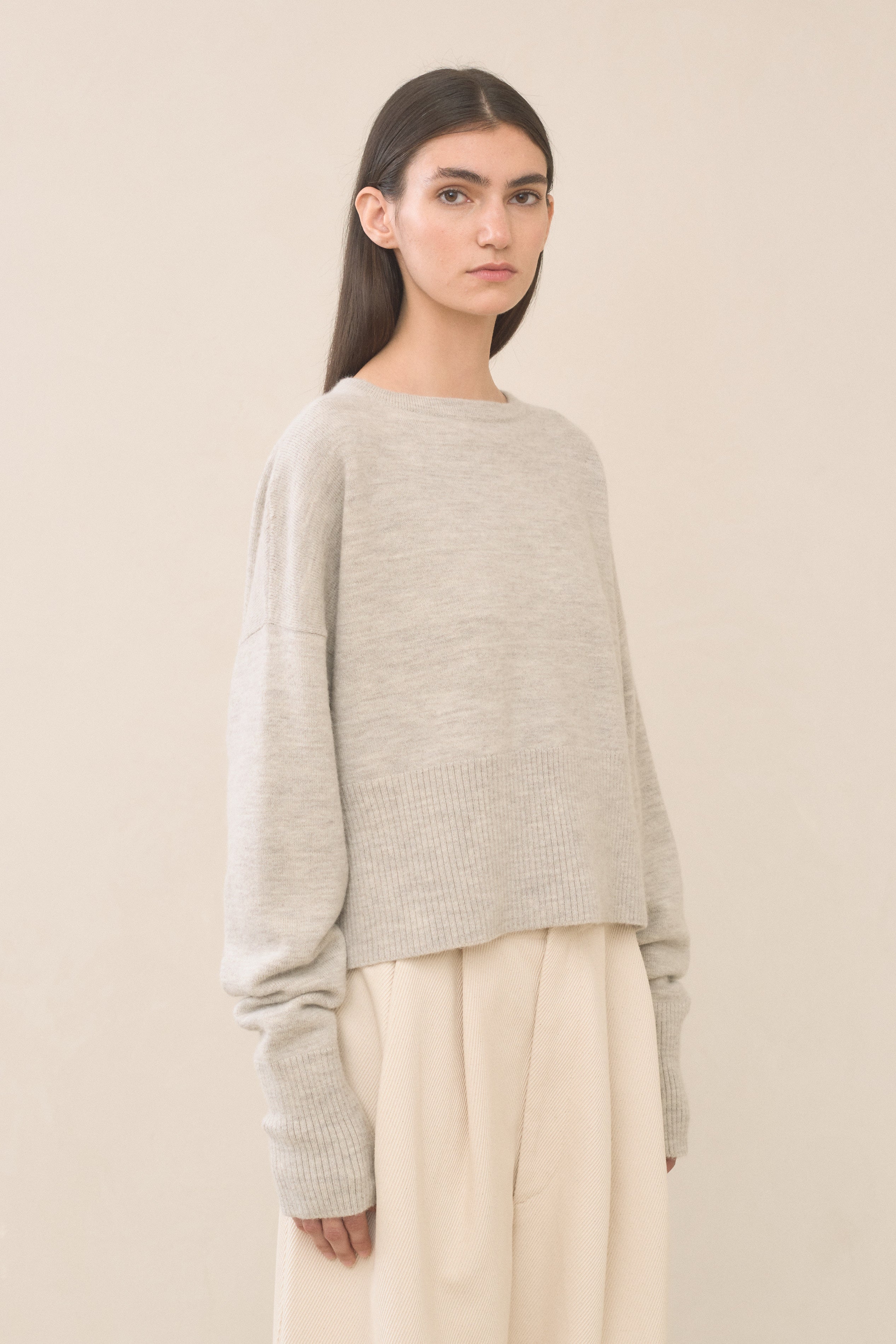 HIGH WAIST CREWNECK