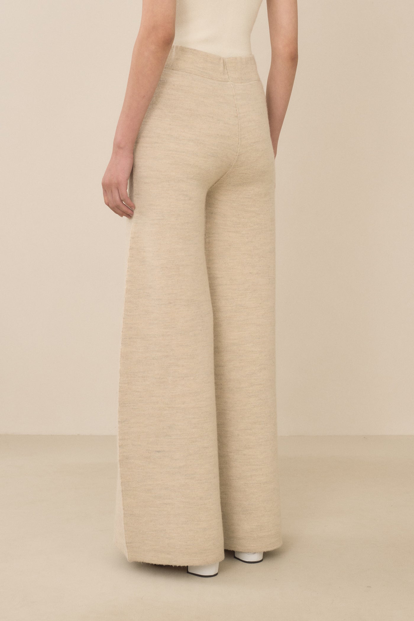 DOUBLE KNIT FLARE PANTS