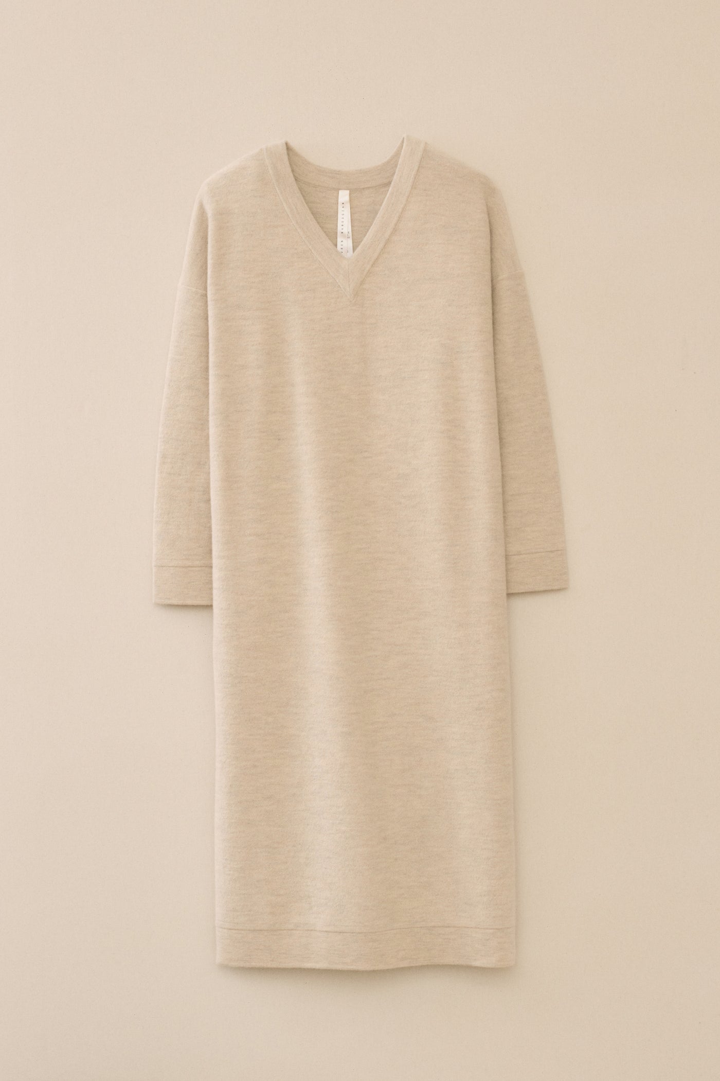 WIDE V NECK DRESS