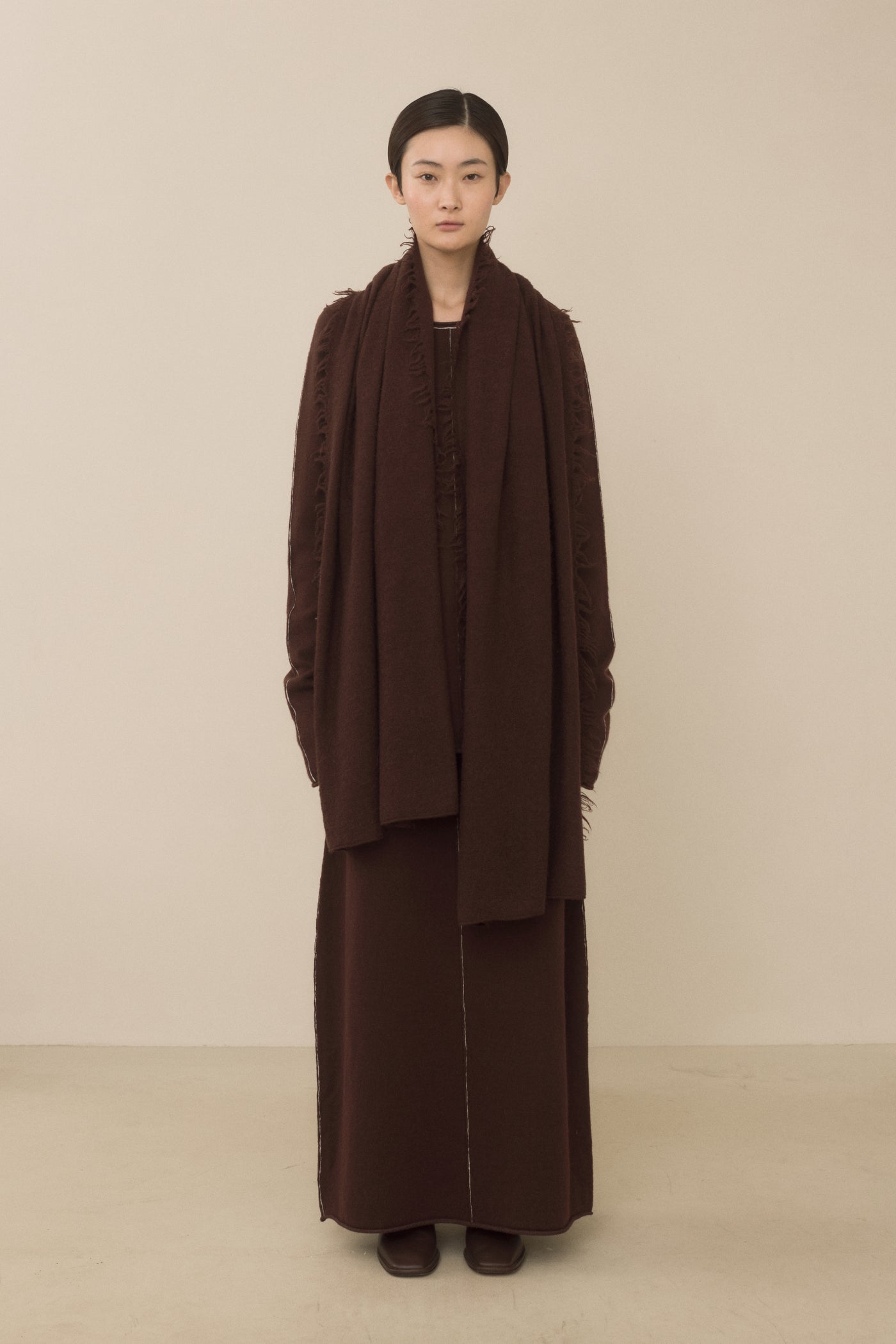 FELT FRINGE SCARF