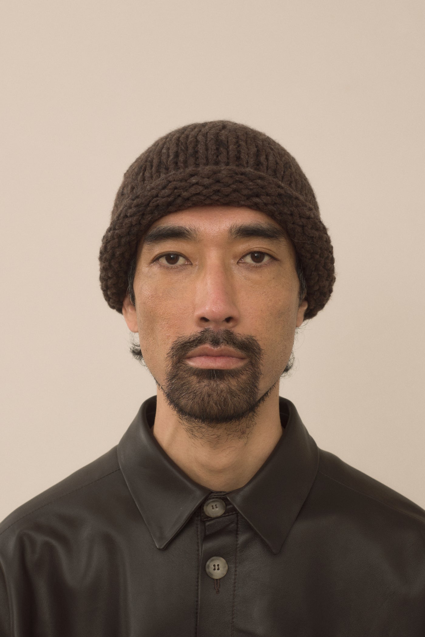 HANDKNIT PAINT ROLL HAT