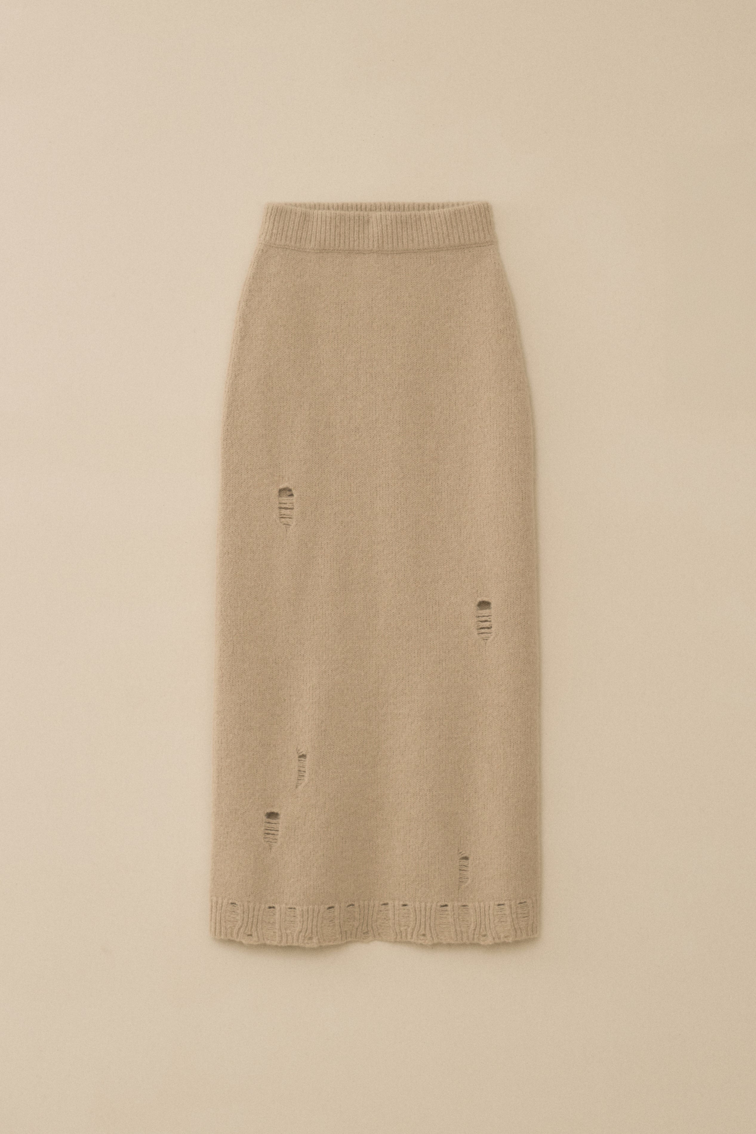 DISTRESSED SKIRT