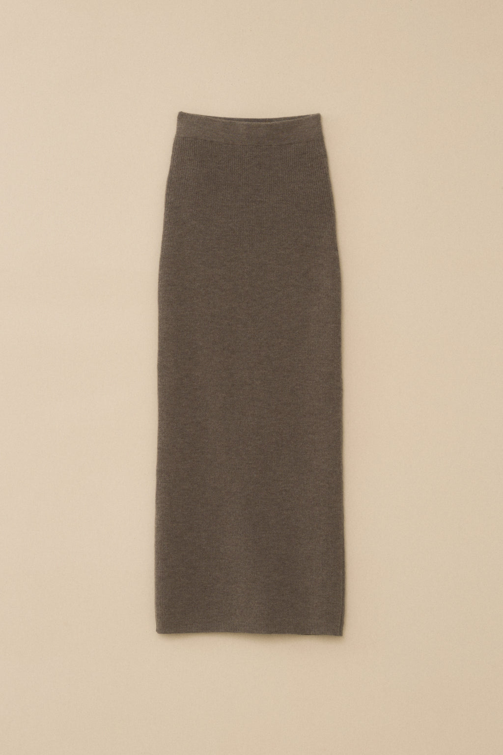 RIB SPLIT SKIRT