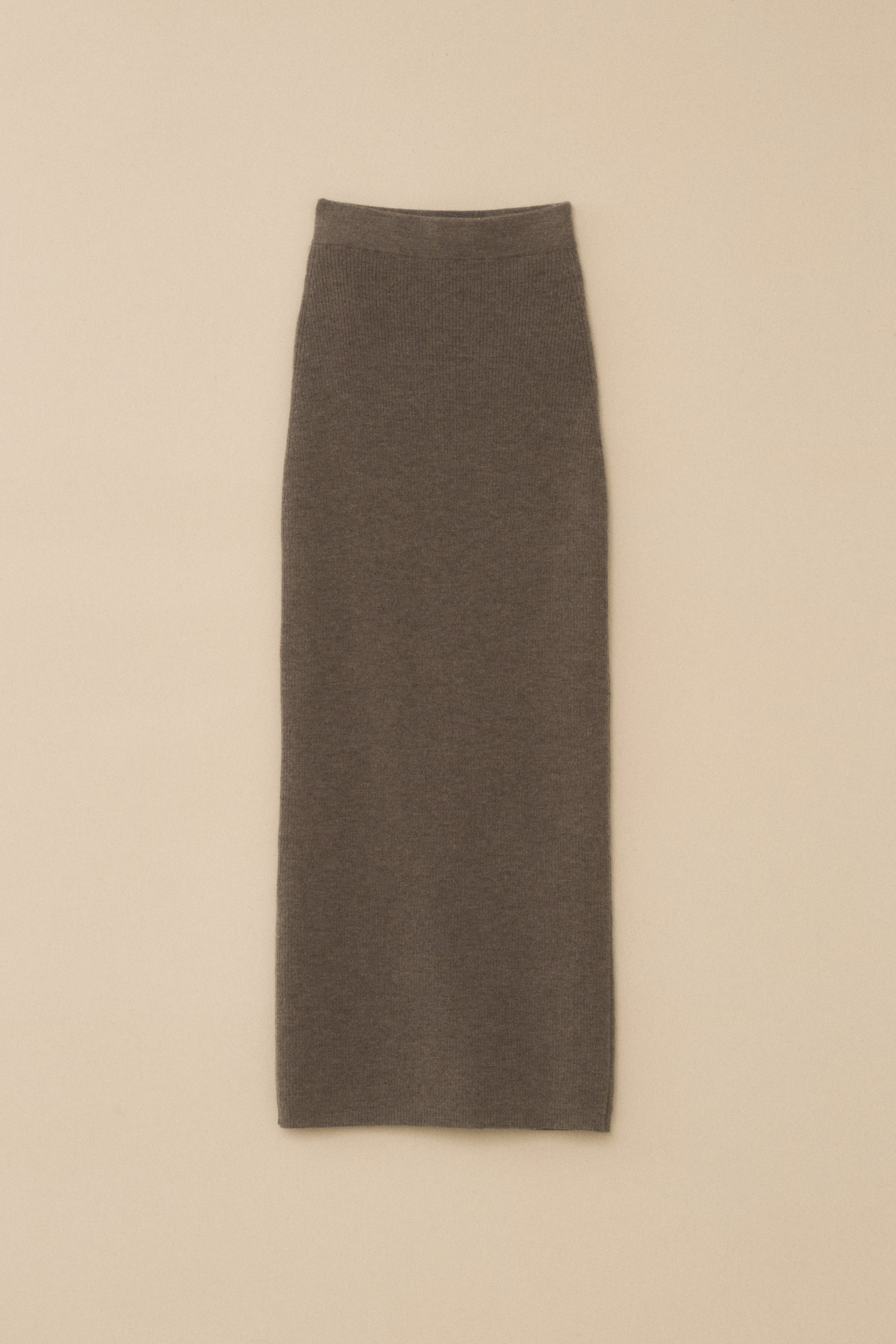 RIB SPLIT SKIRT