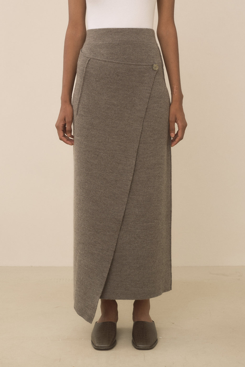DOUBLE KNIT BLANKET SKIRT