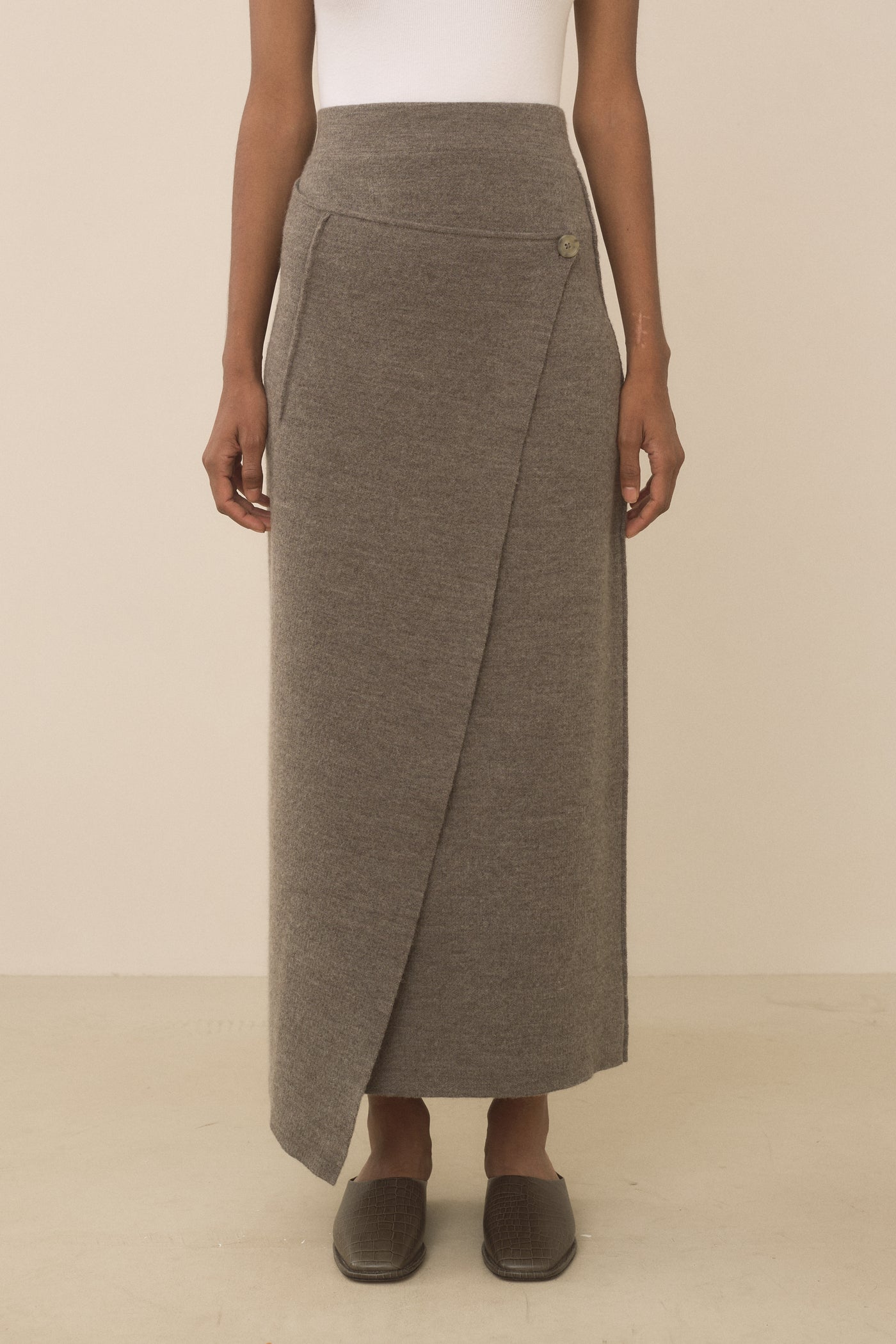 DOUBLE KNIT BLANKET SKIRT