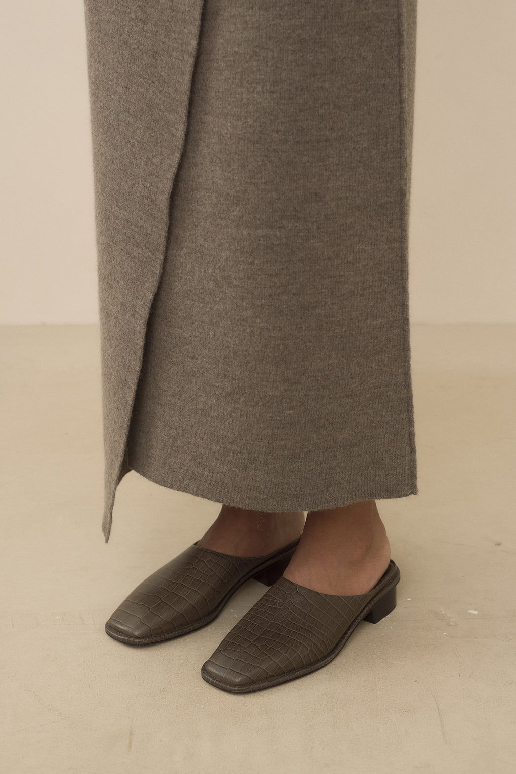 DOUBLE KNIT BLANKET SKIRT