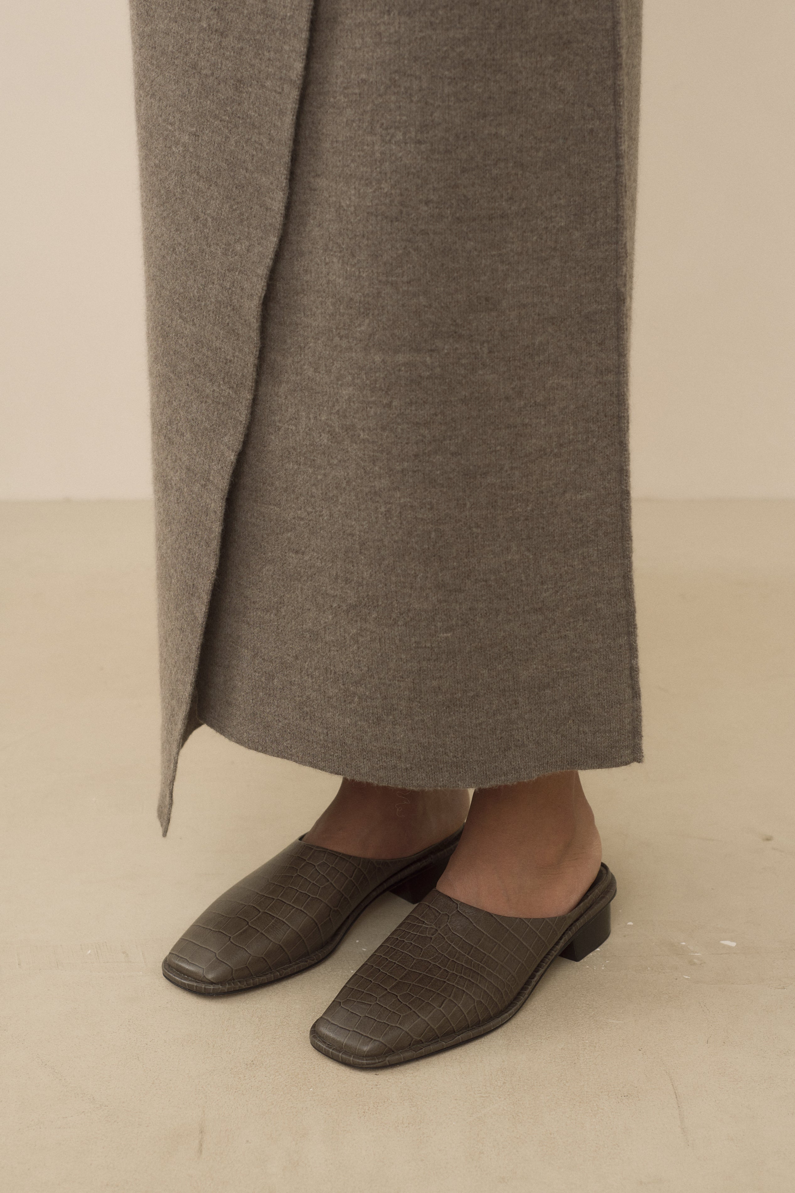 DOUBLE KNIT BLANKET SKIRT