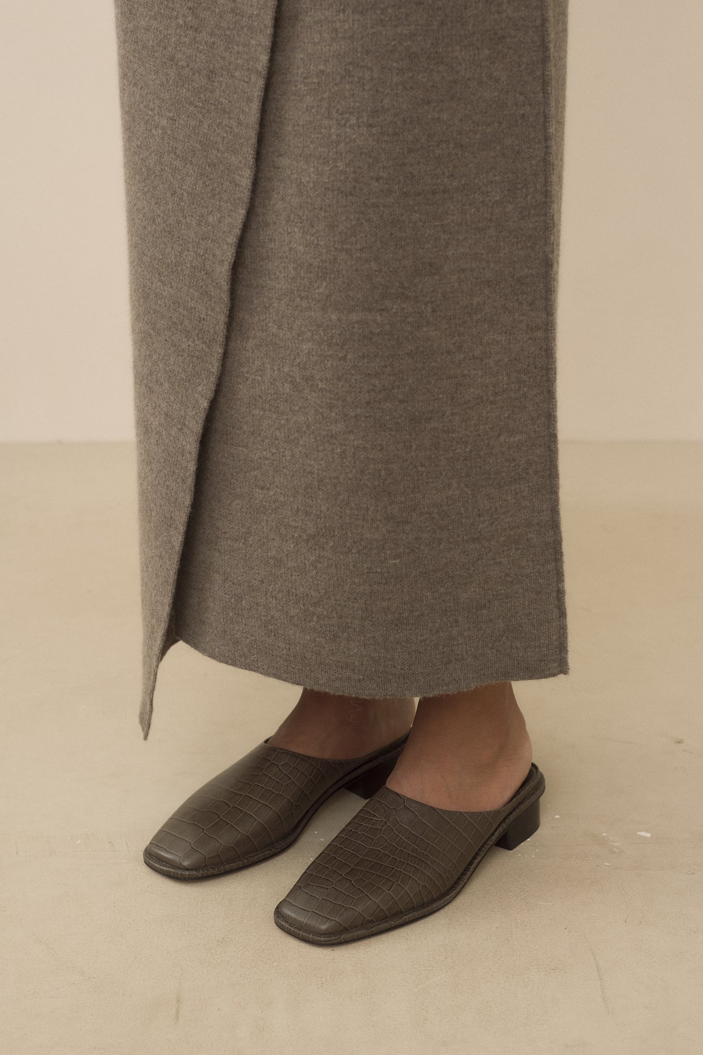 DOUBLE KNIT BLANKET SKIRT