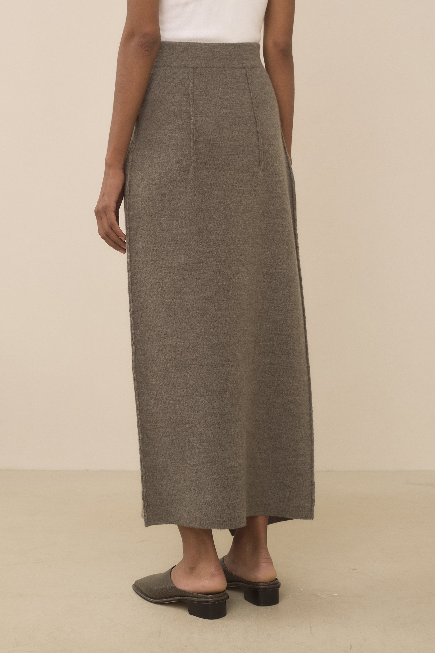 DOUBLE KNIT BLANKET SKIRT