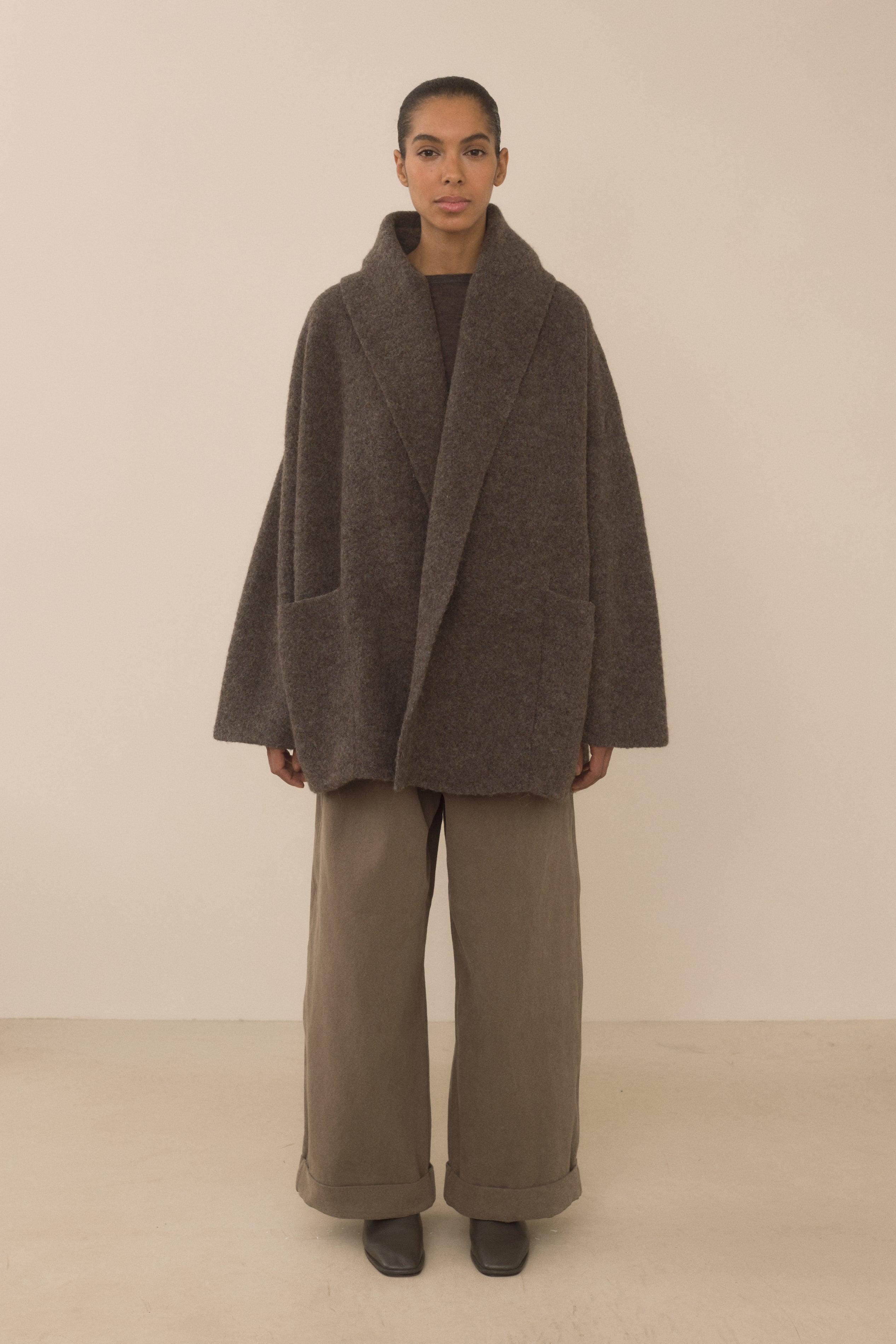 ジャケット・アウター louren doubleface muffler wool coat DOUBLE FACE COAT – Lauren Manoogian