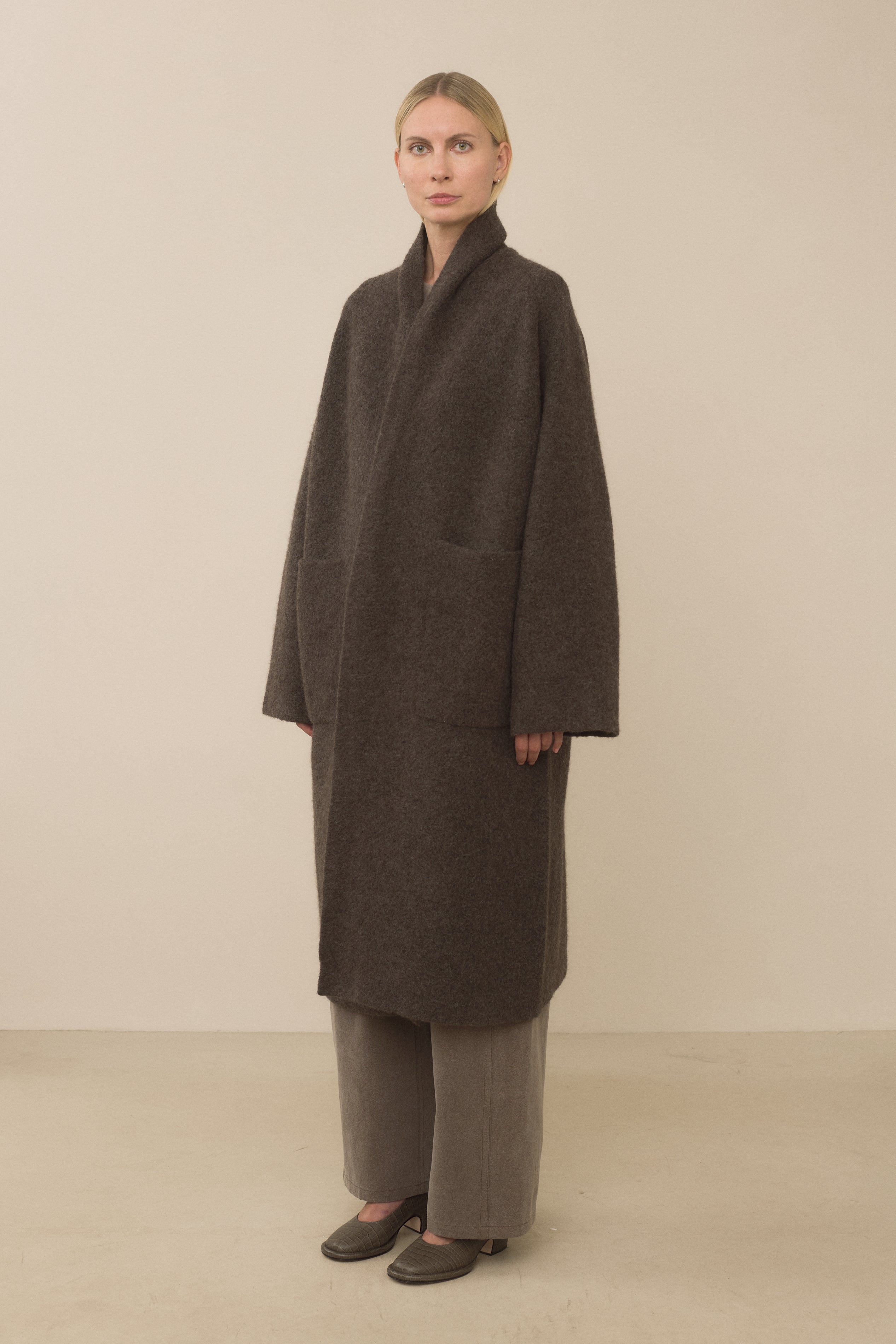 DOUBLE FACE LONG COAT – Lauren Manoogian