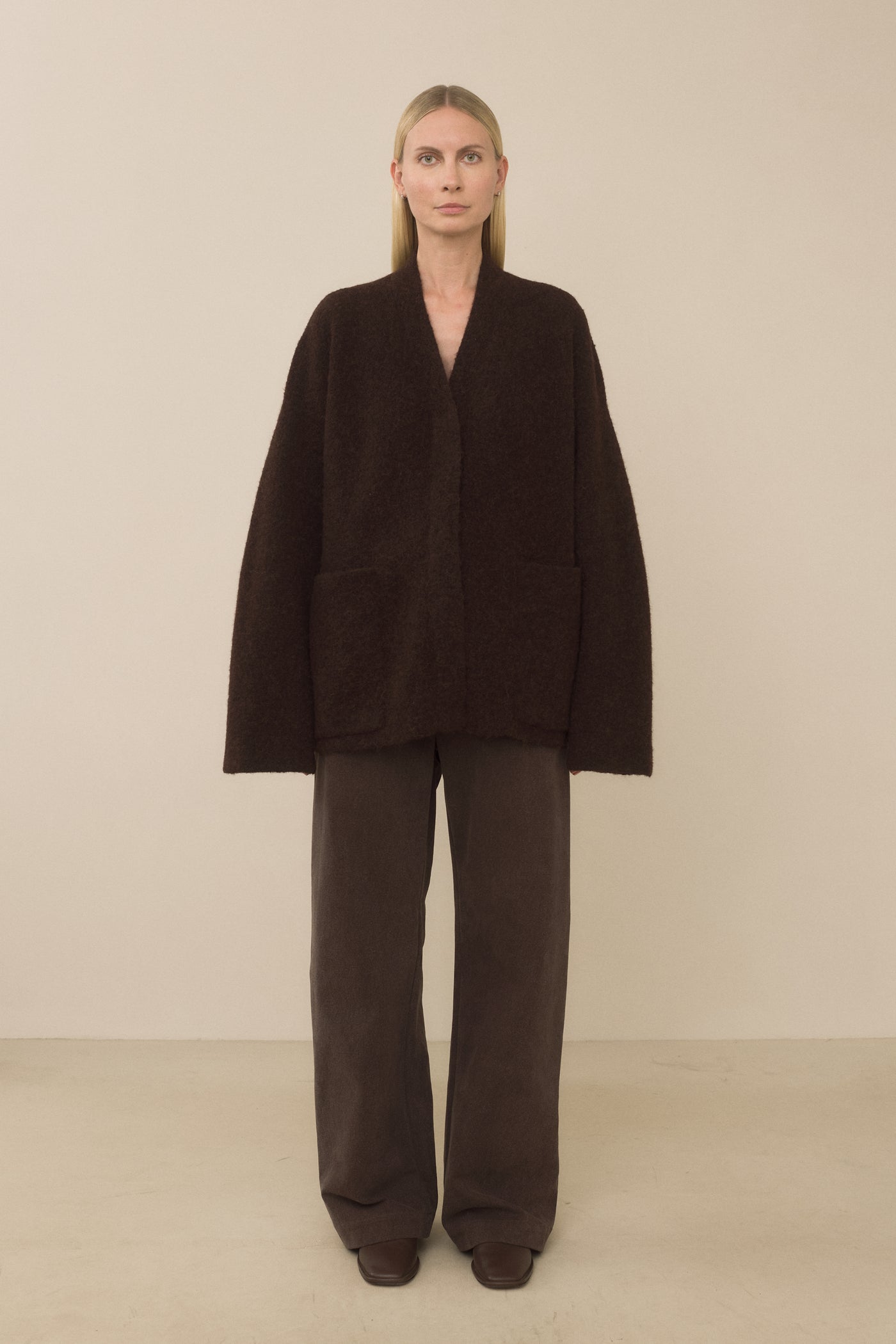 DOUBLE FACE CARDIGAN