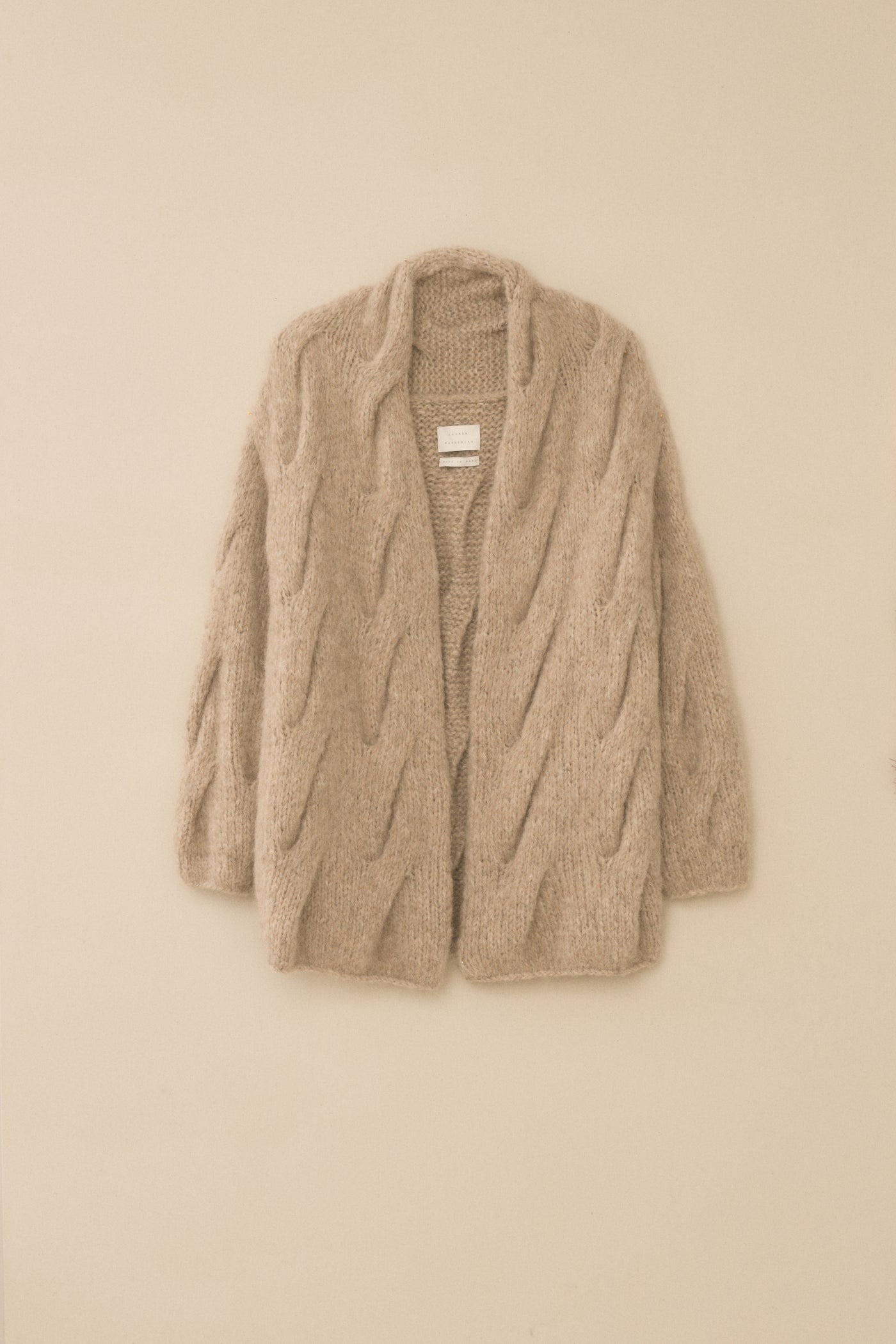 HANDKNIT CABLE CARDIGAN