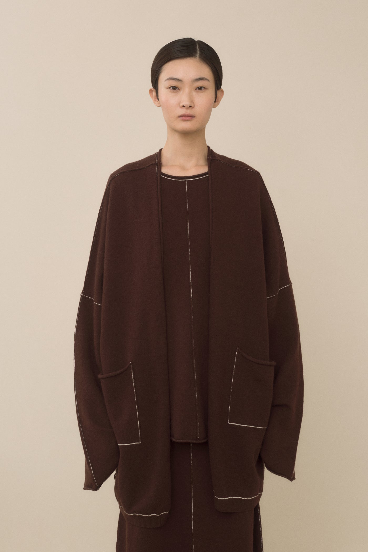 STITCH WIDE CARDIGAN