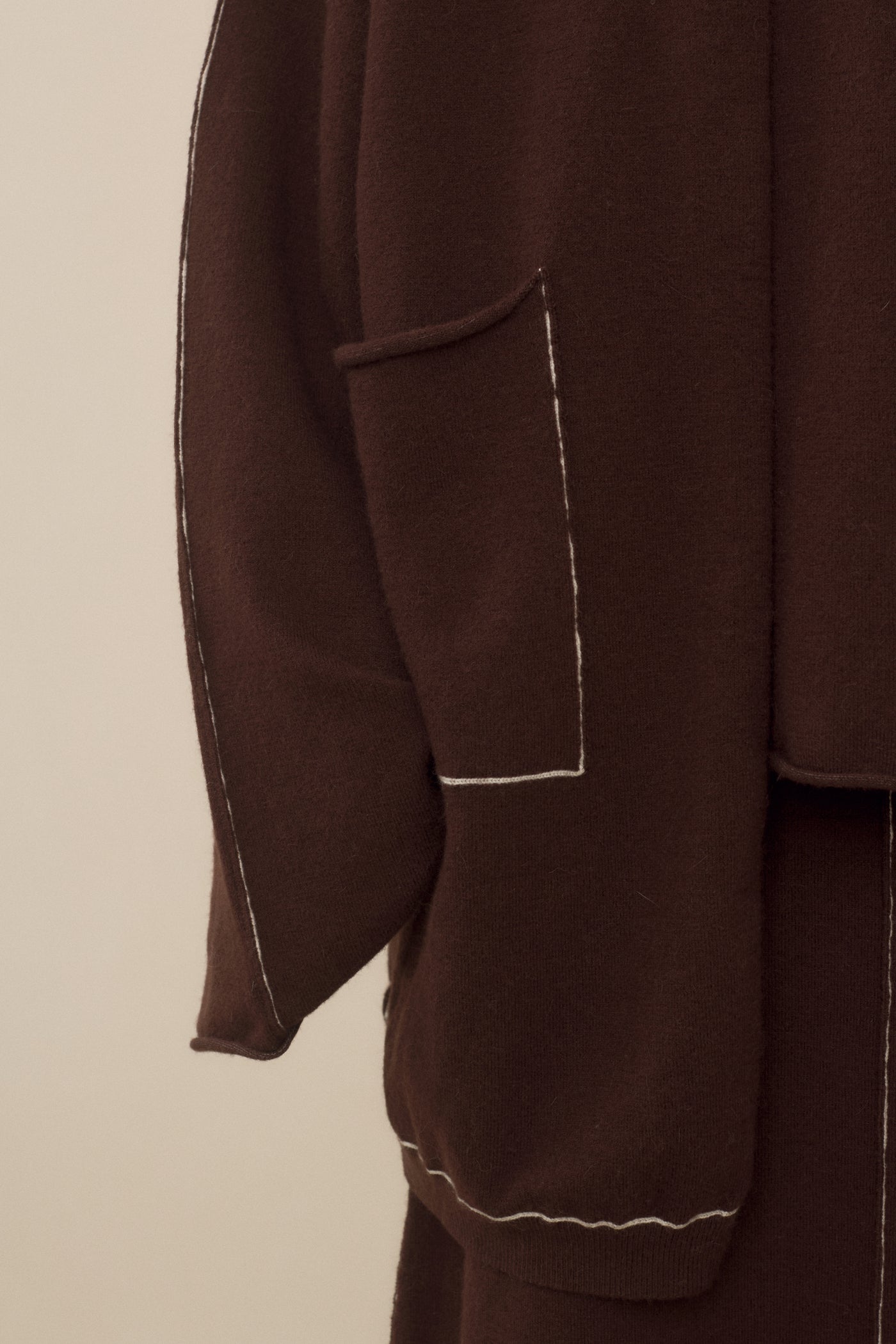 STITCH WIDE CARDIGAN