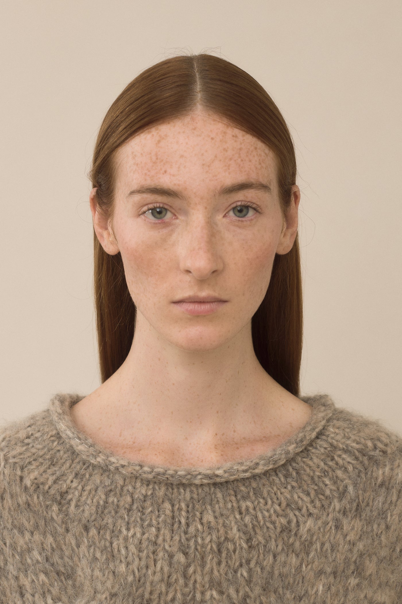 HANDKNIT CABLE ROLLNECK