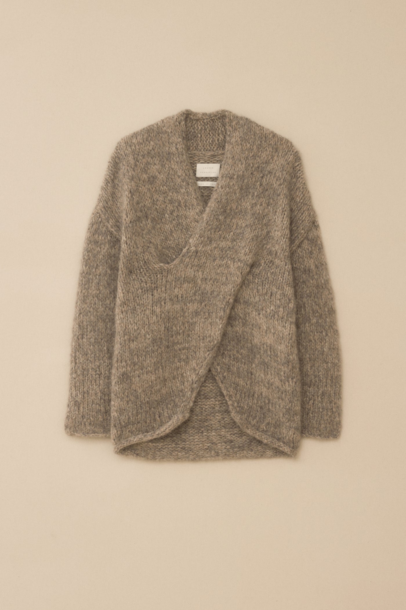 HANDKNIT BIG CABLE PULLOVER