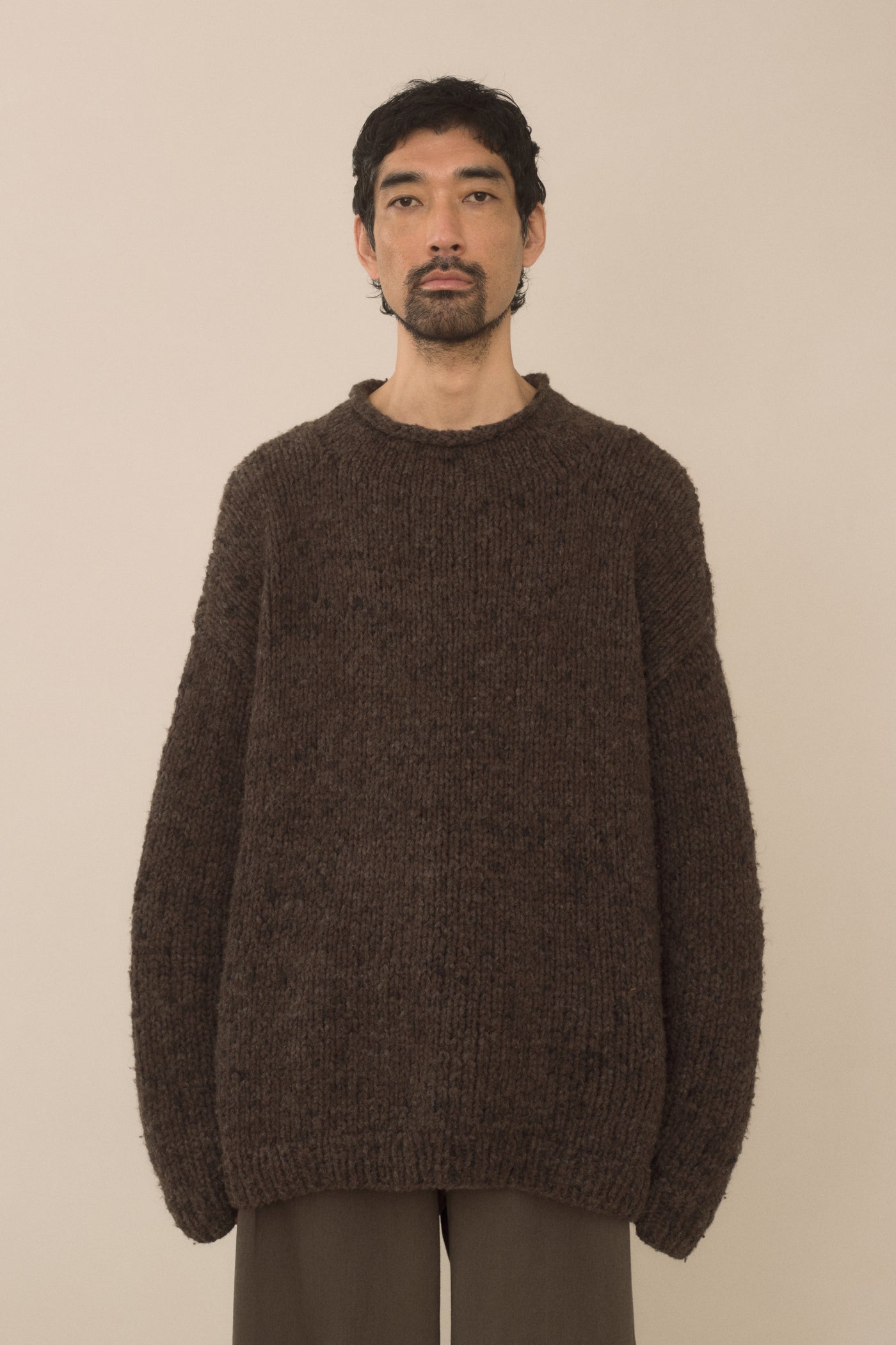 HANDKNIT PAINT ROLLNECK