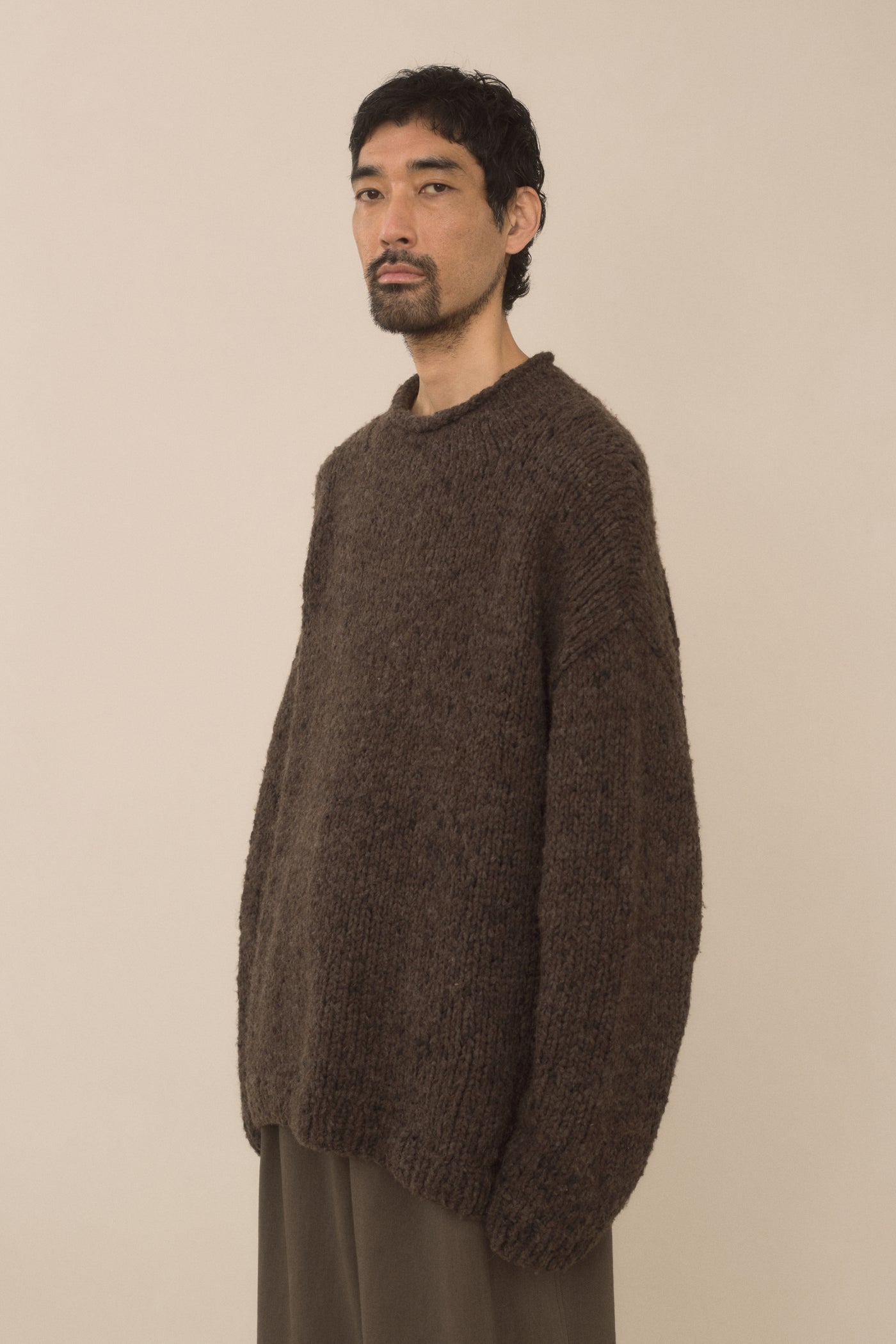 HANDKNIT PAINT ROLLNECK