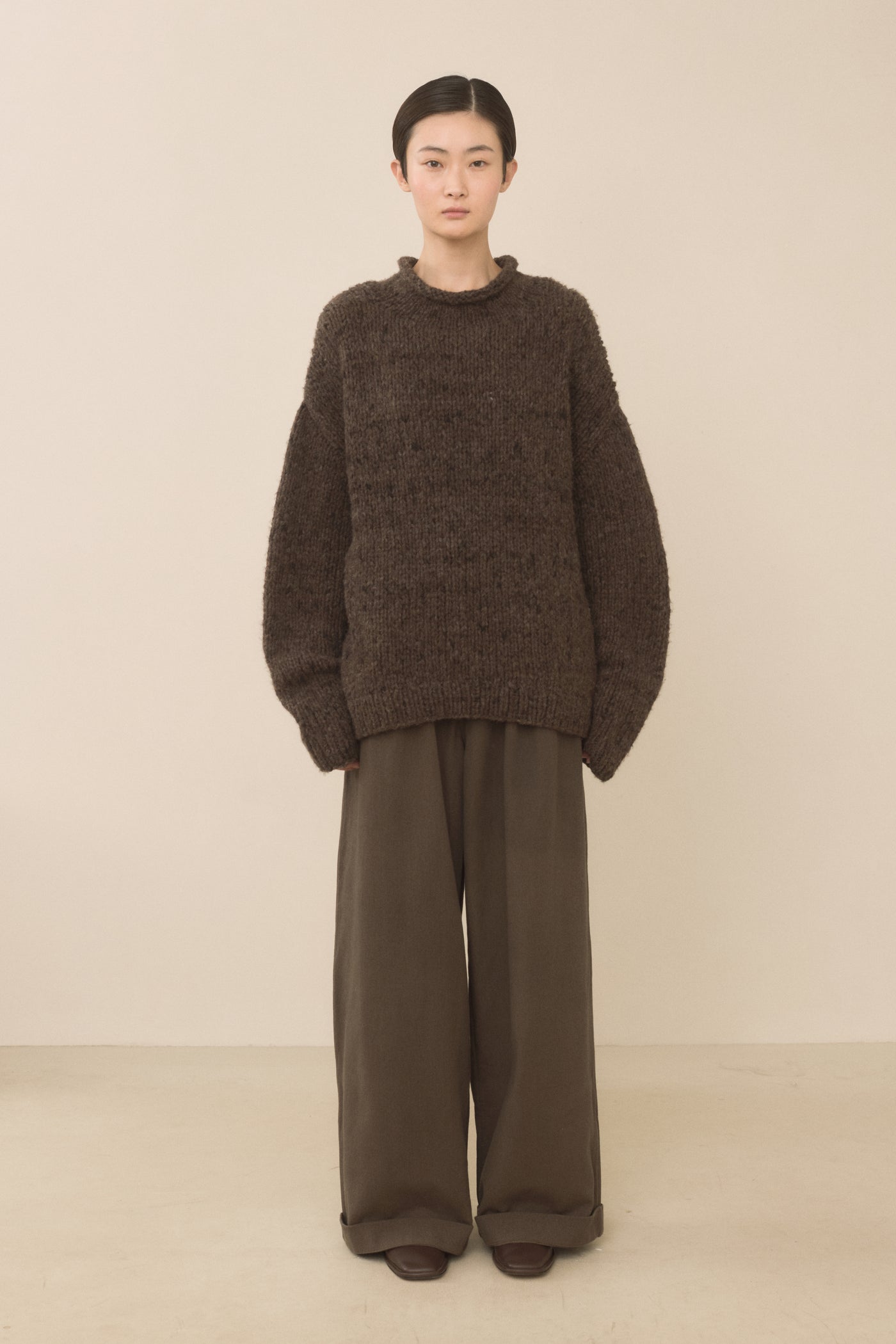 HANDKNIT PAINT ROLLNECK
