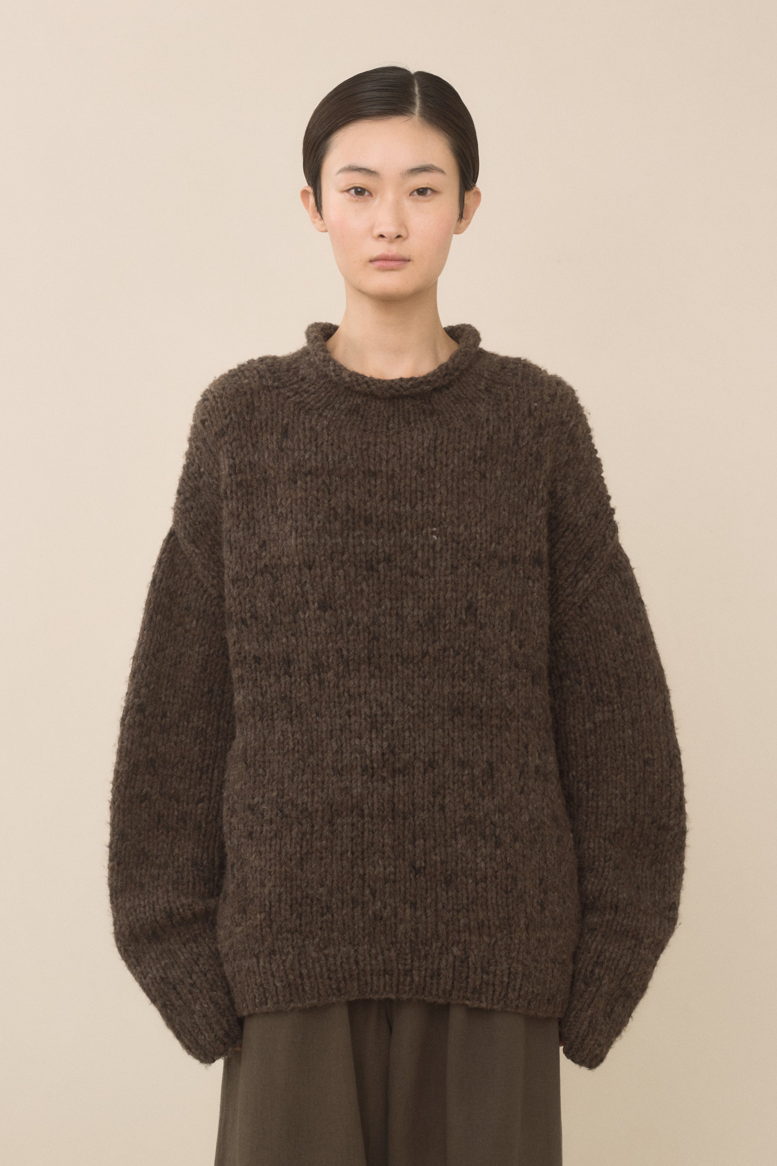 HANDKNIT PAINT ROLLNECK