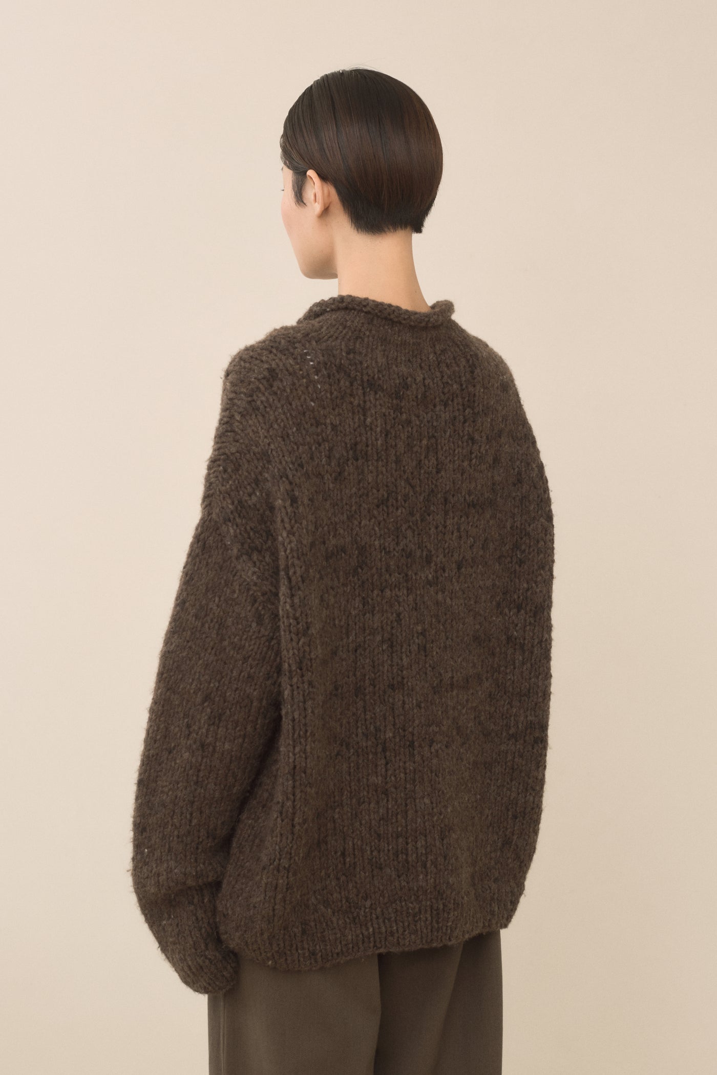 HANDKNIT PAINT ROLLNECK