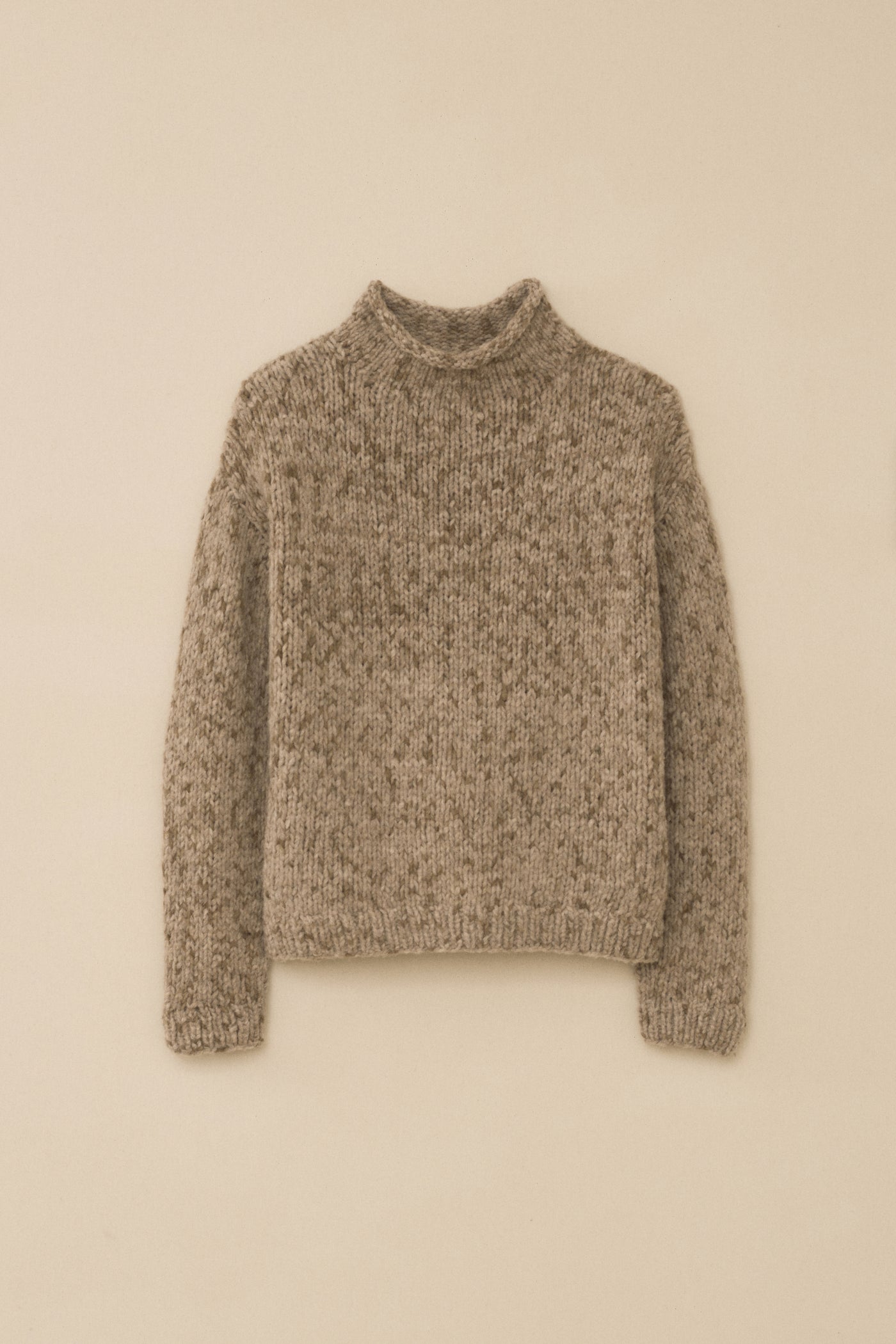HANDKNIT PAINT ROLLNECK