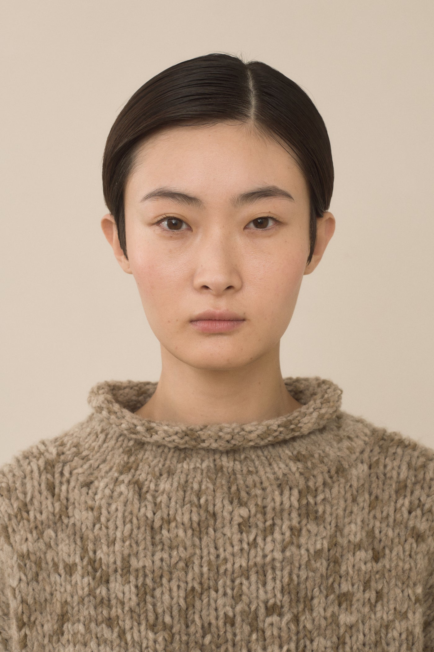 HANDKNIT PAINT ROLLNECK