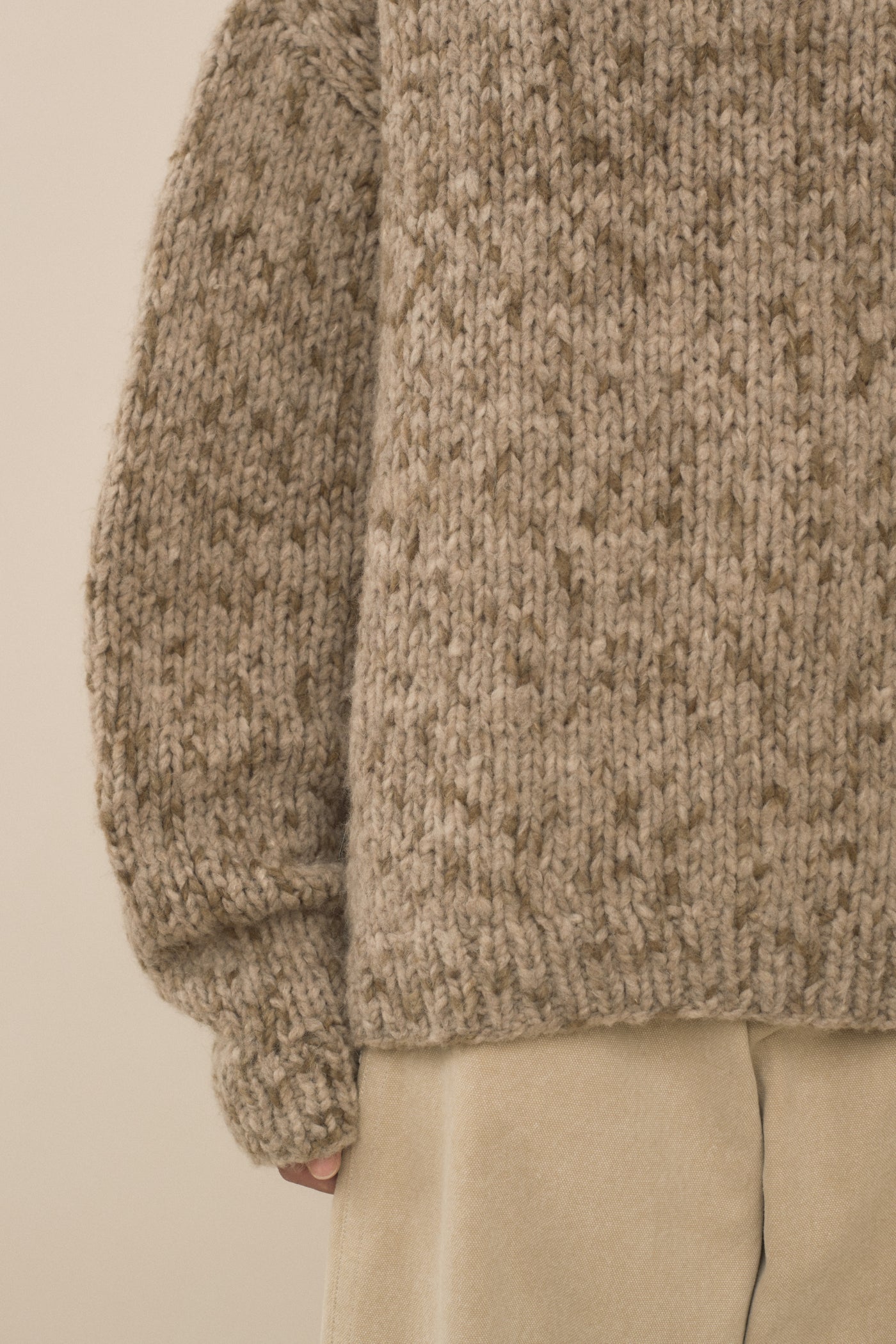 HANDKNIT PAINT ROLLNECK