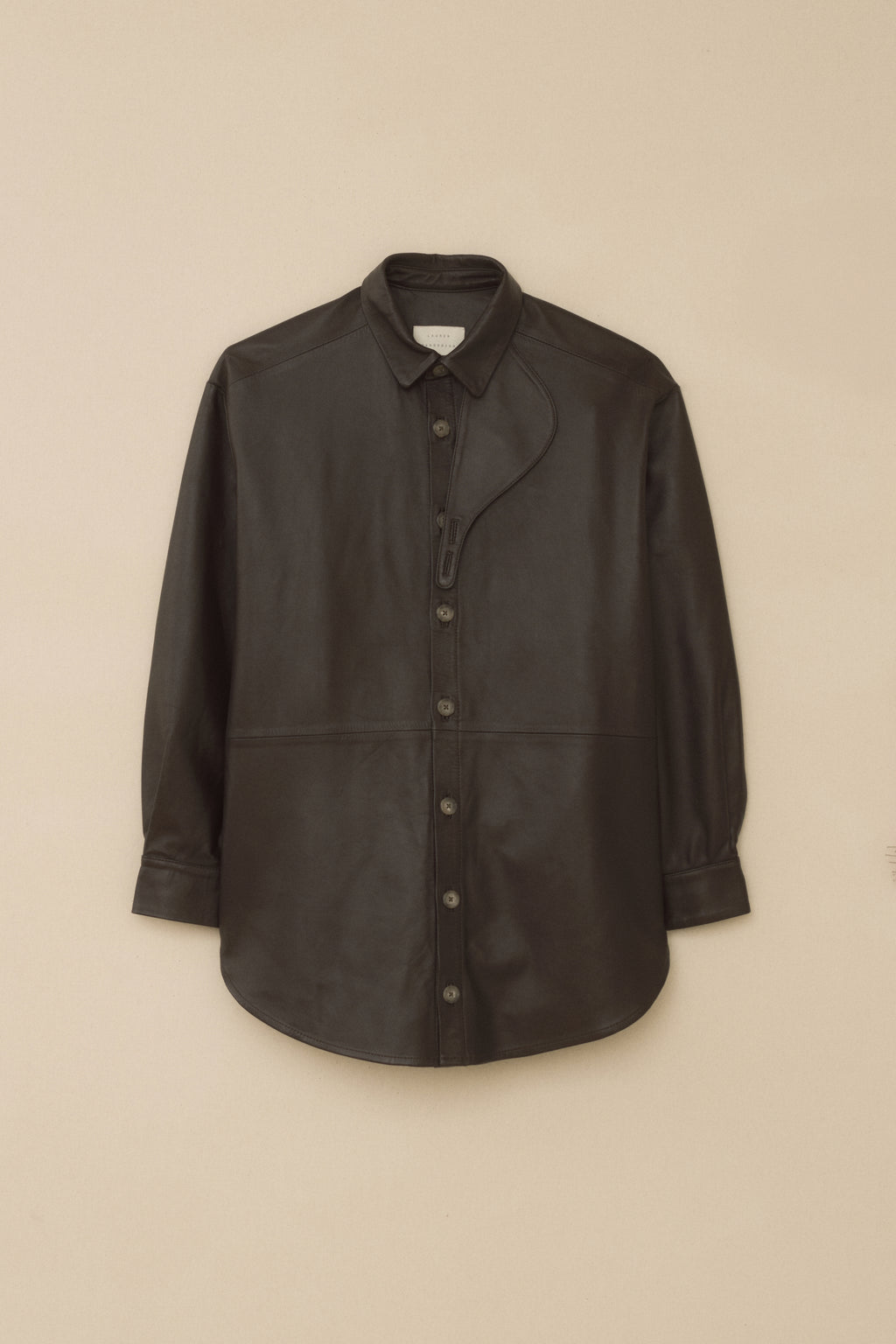 LEATHER GAITER SHIRT JACKET