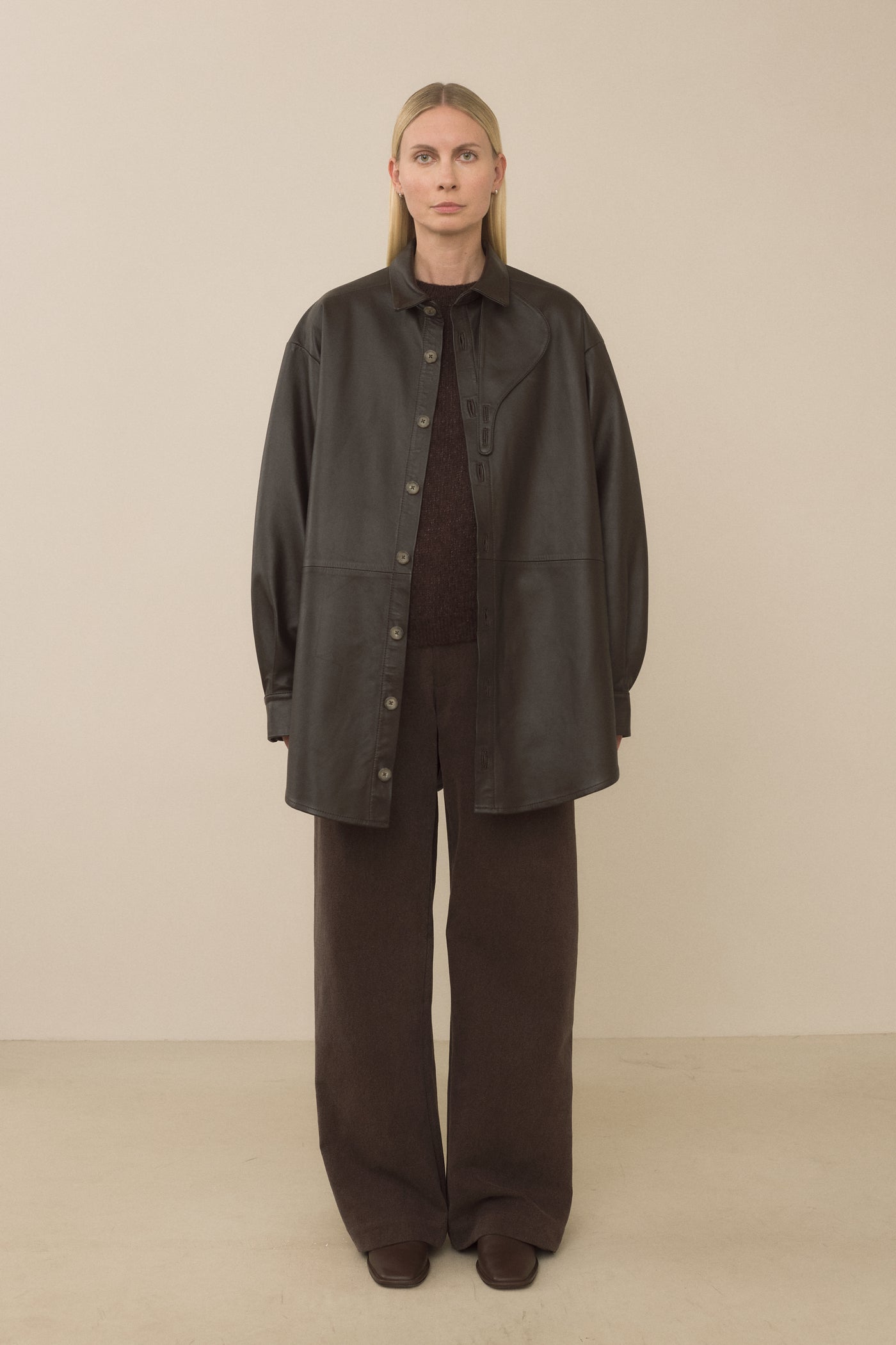 LEATHER GAITER SHIRT