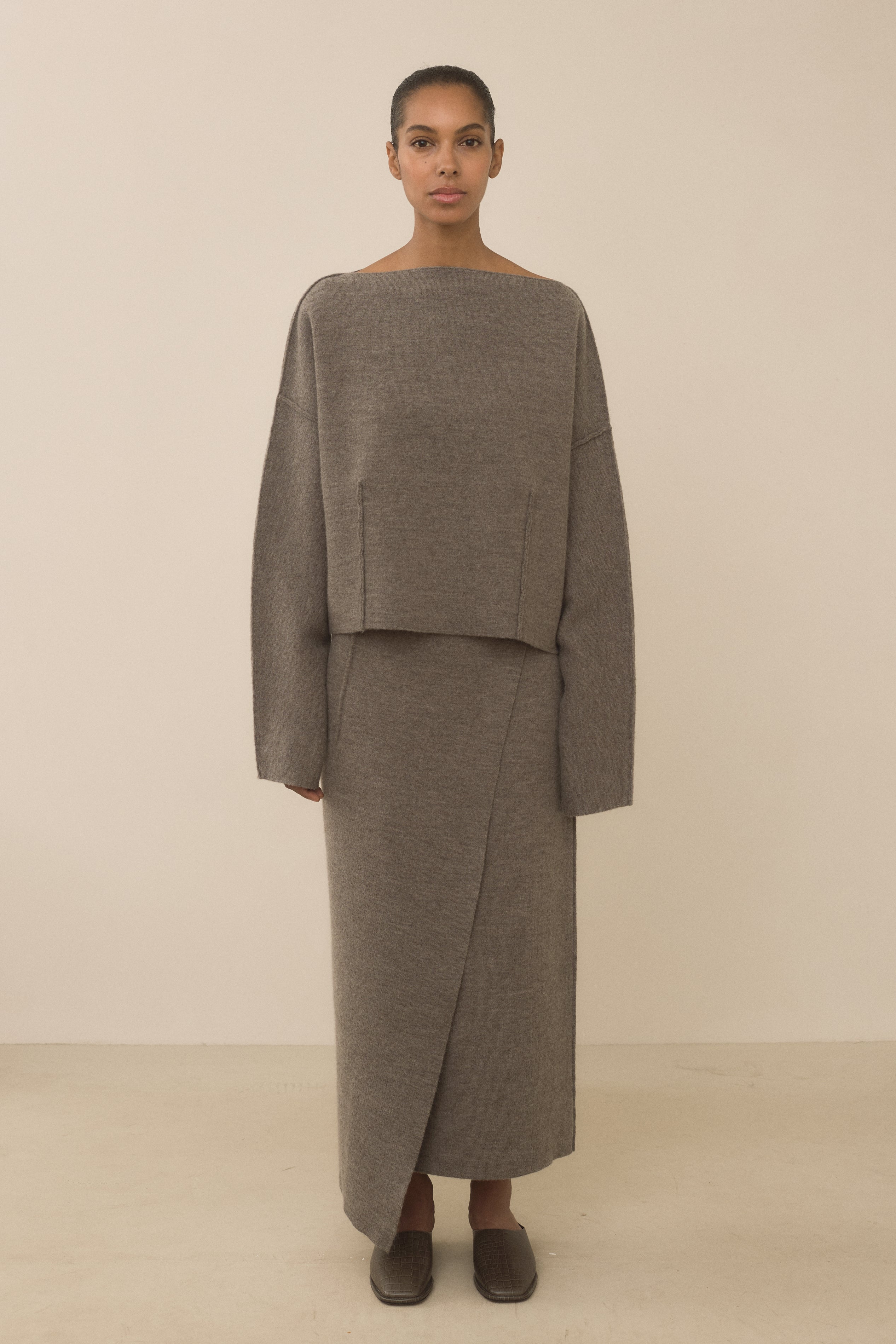 DOUBLE KNIT BLANKET SKIRT – Lauren Manoogian