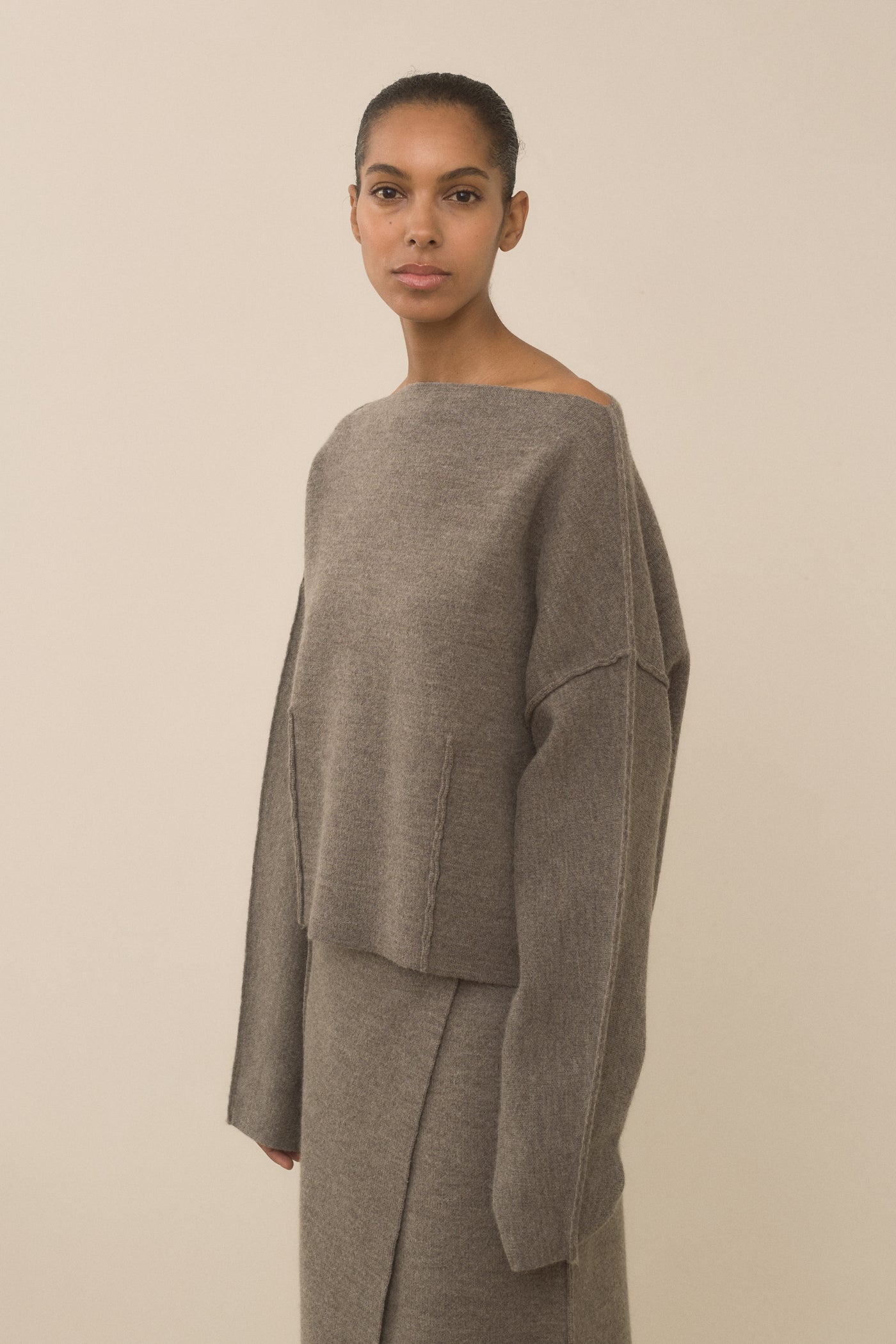 DOUBLE KNIT BOATNECK