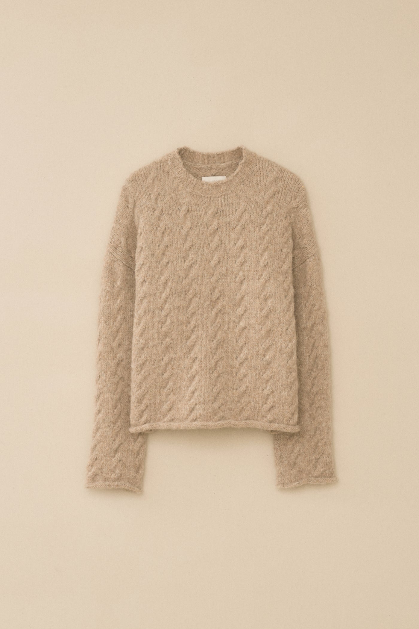 CABLE CREWNECK