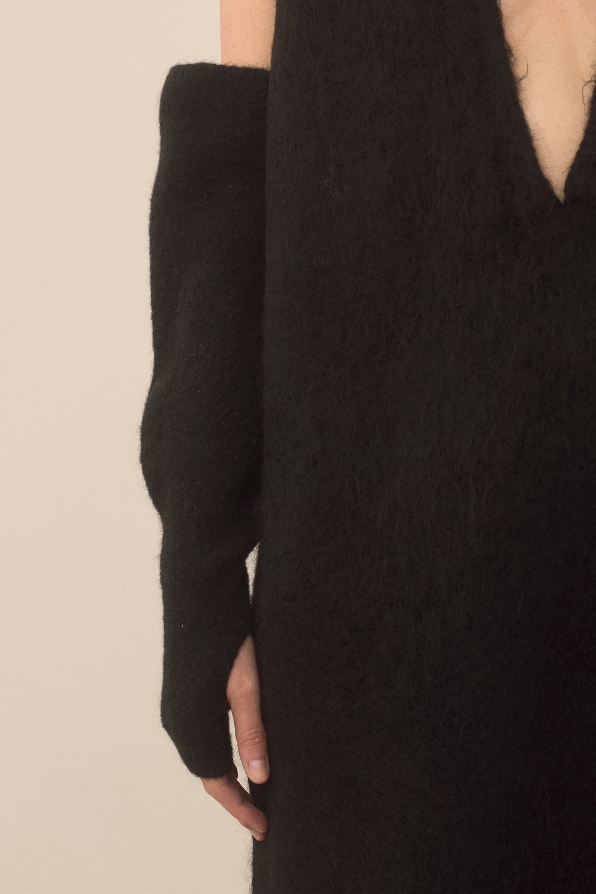 FELT FINGERLESS GLOVES