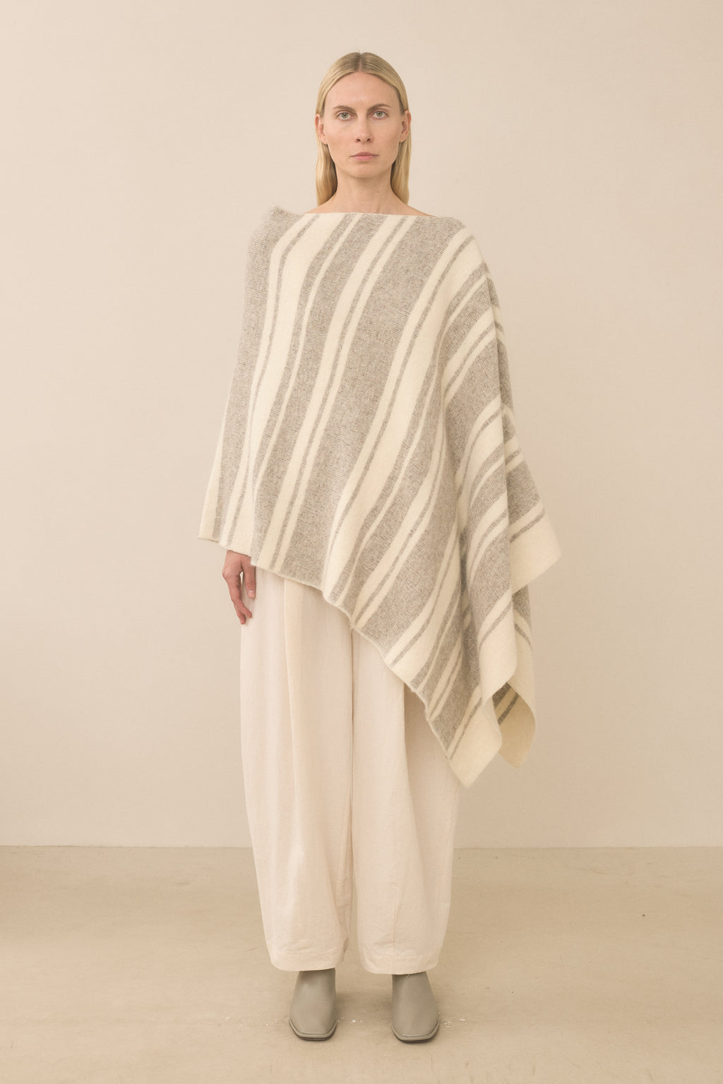 BANDED PONCHO