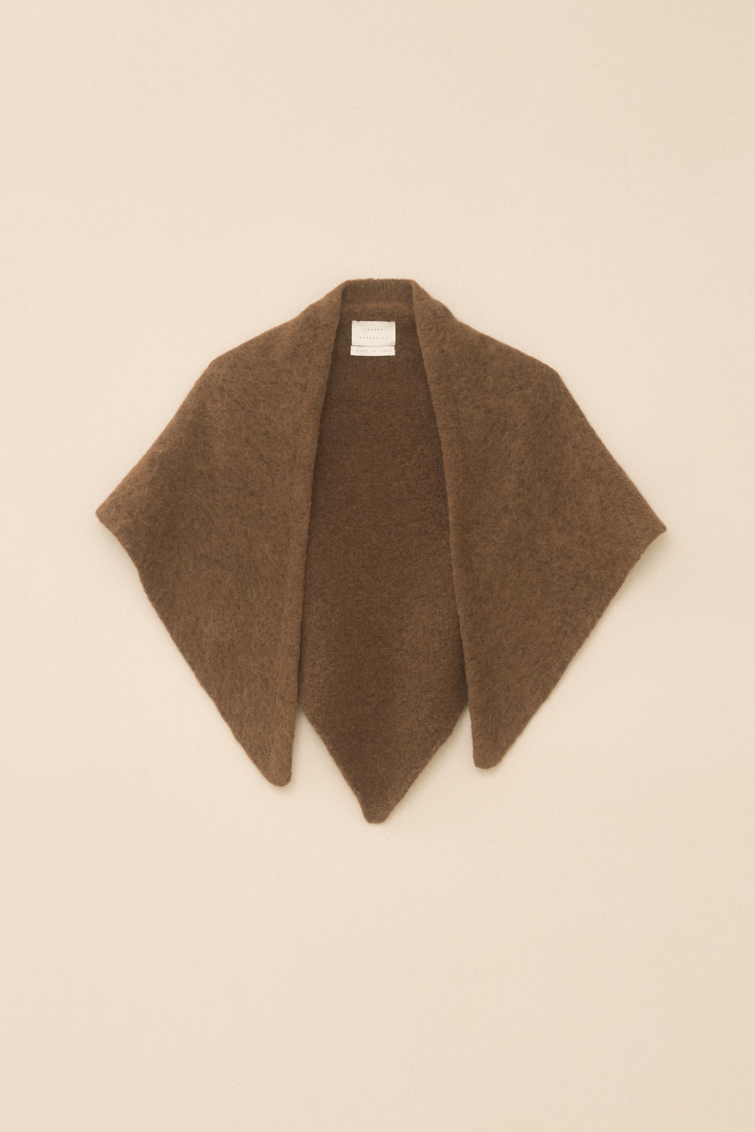 BRUSHED TRIANGLE WRAP